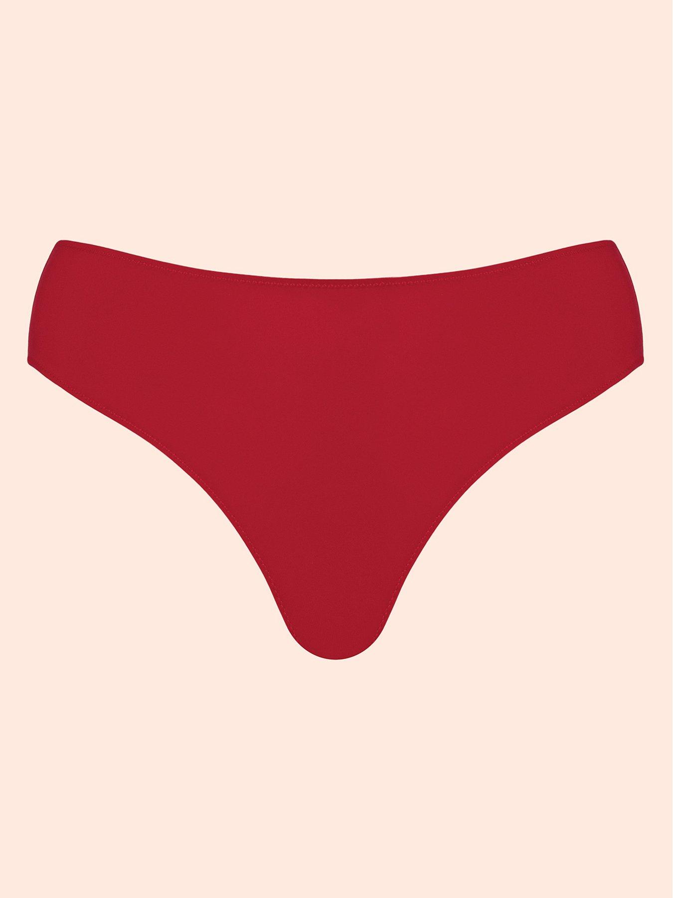 Image 6 of 6 of Curvy Kate Zen Brazilian Brief - Red
