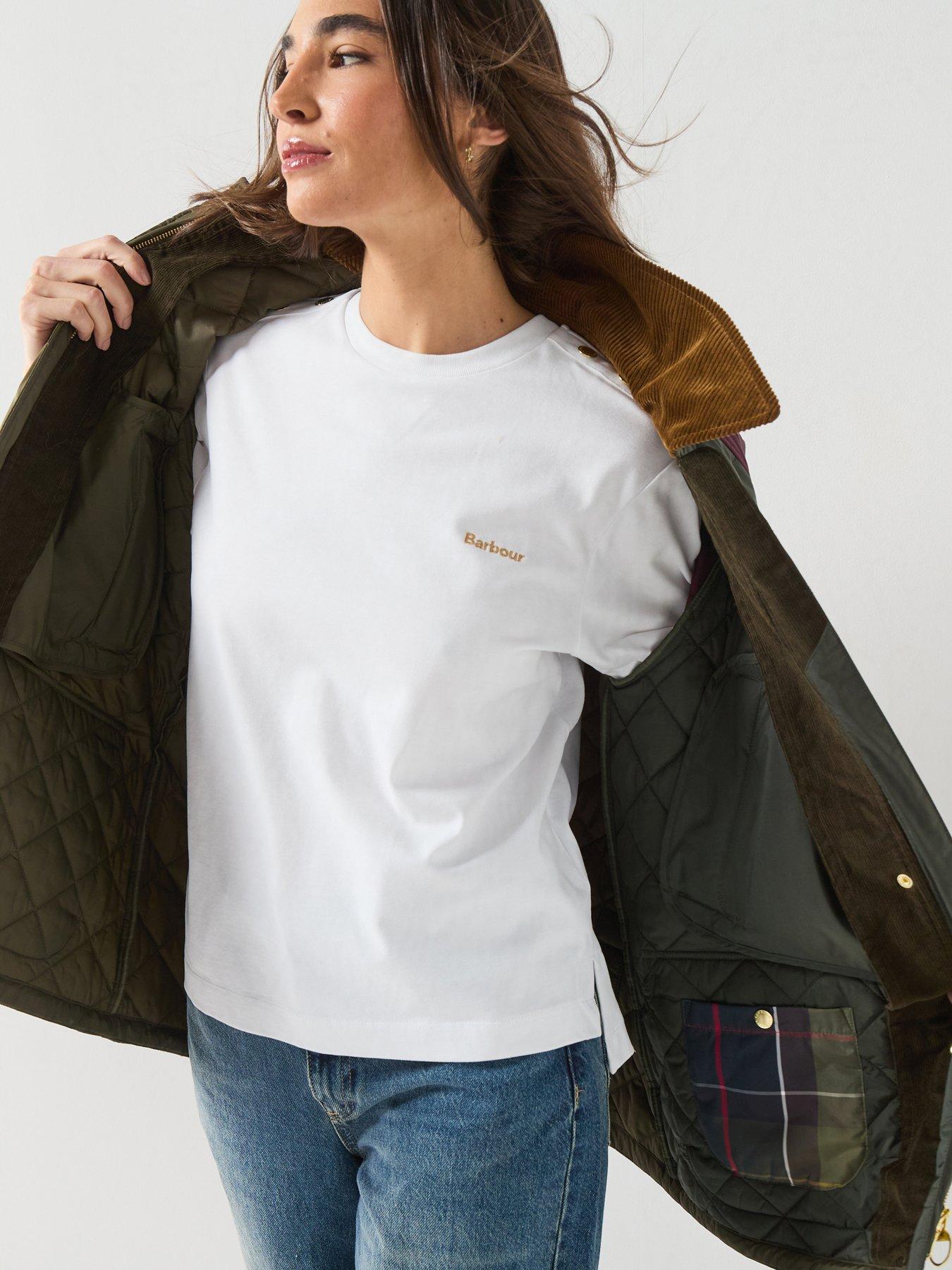 Image 1 of 6 of Barbour Alverstone T-Shirt - Cream