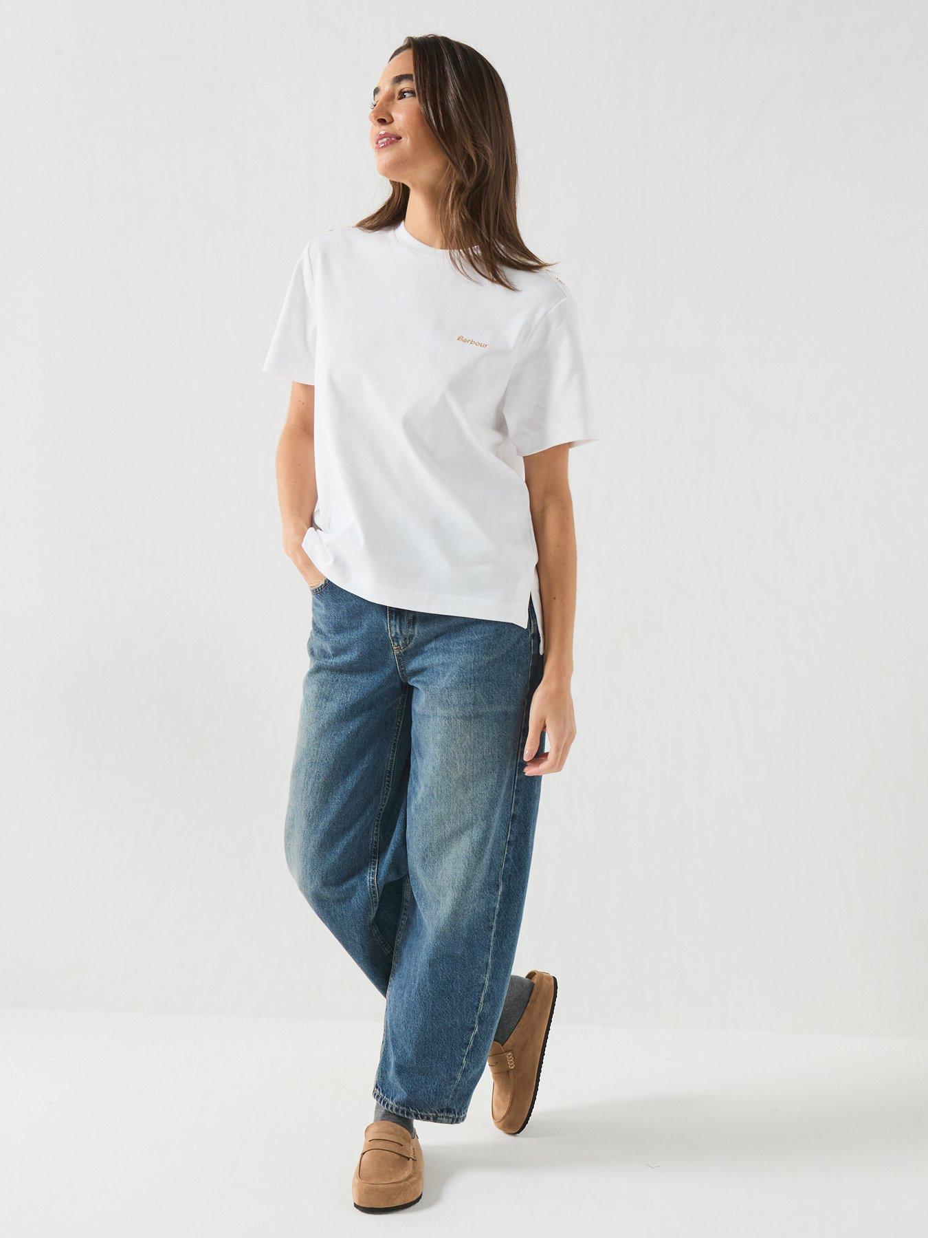 Image 3 of 6 of Barbour Alverstone T-Shirt - Cream