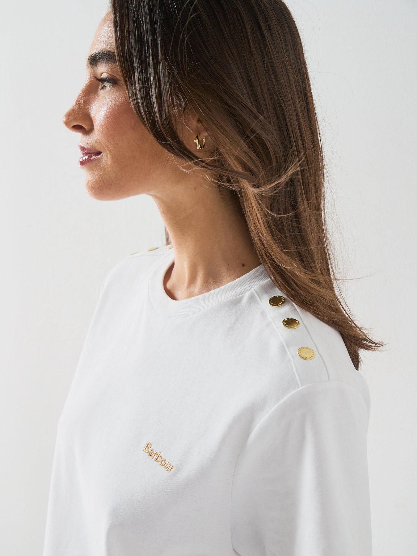 Image 4 of 6 of Barbour Alverstone T-Shirt - Cream