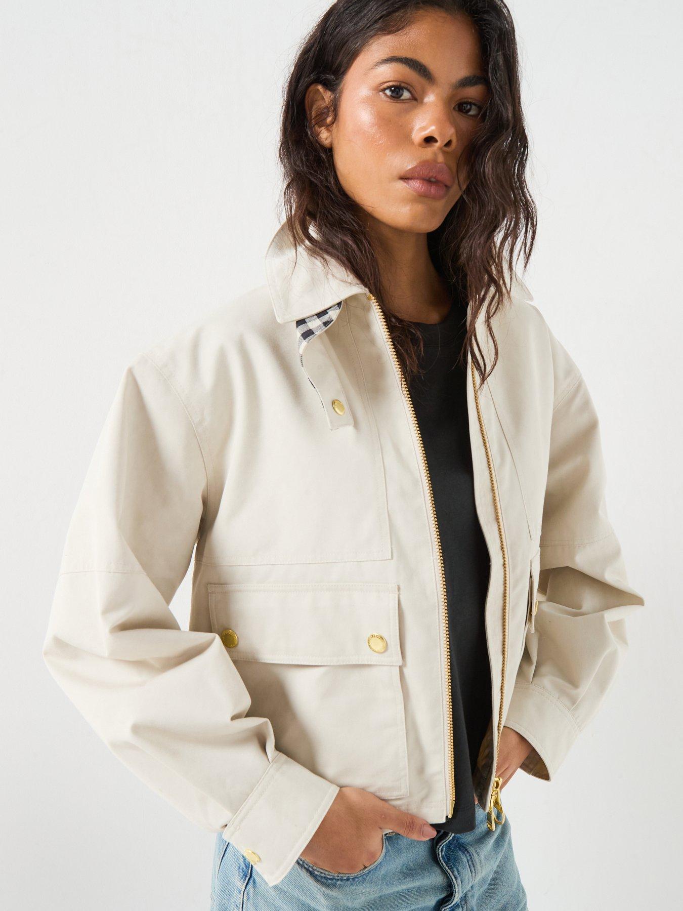 Barbour International Gabriette Showerproof Jacket - Cream
