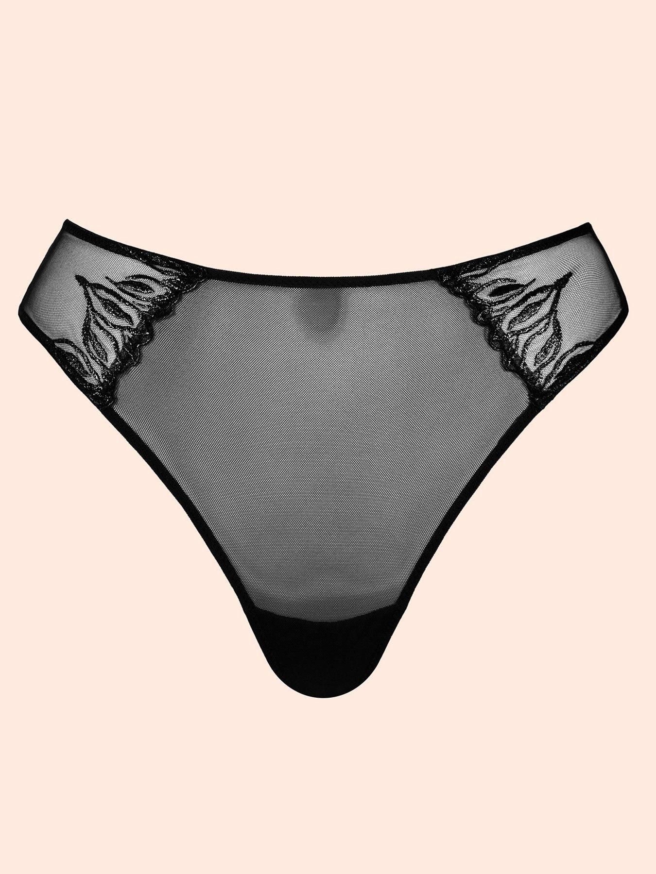 Image 6 of 6 of Curvy Kate Flare Deep Thong - Black
