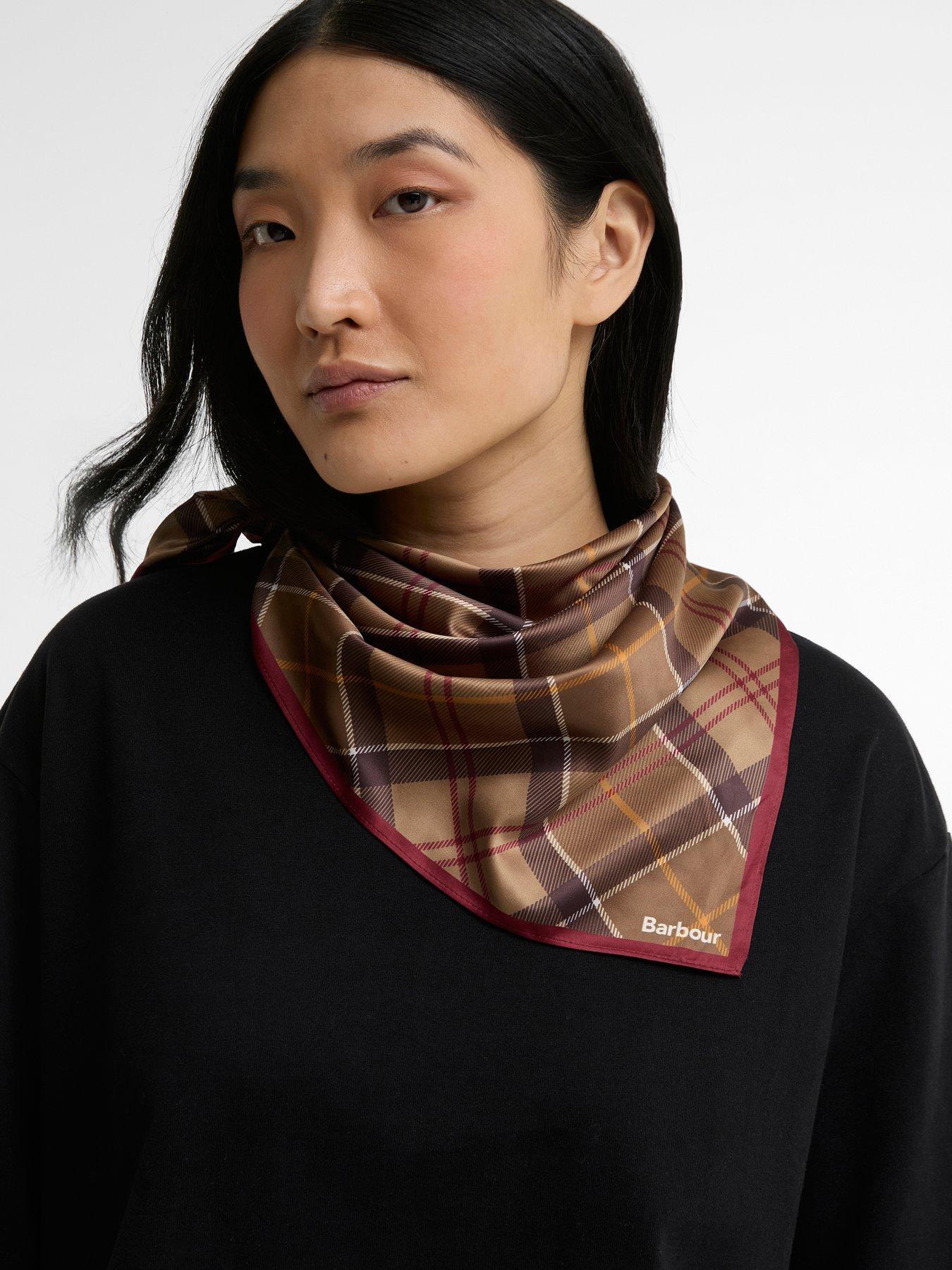 Image 2 of 6 of Barbour Kinsale Tartan Head Scarf