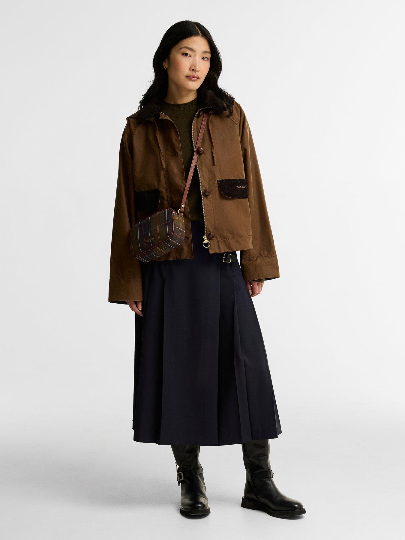 Image 4 of 4 of Barbour Daphne Mini Tartan Crossbody Bag - Brown