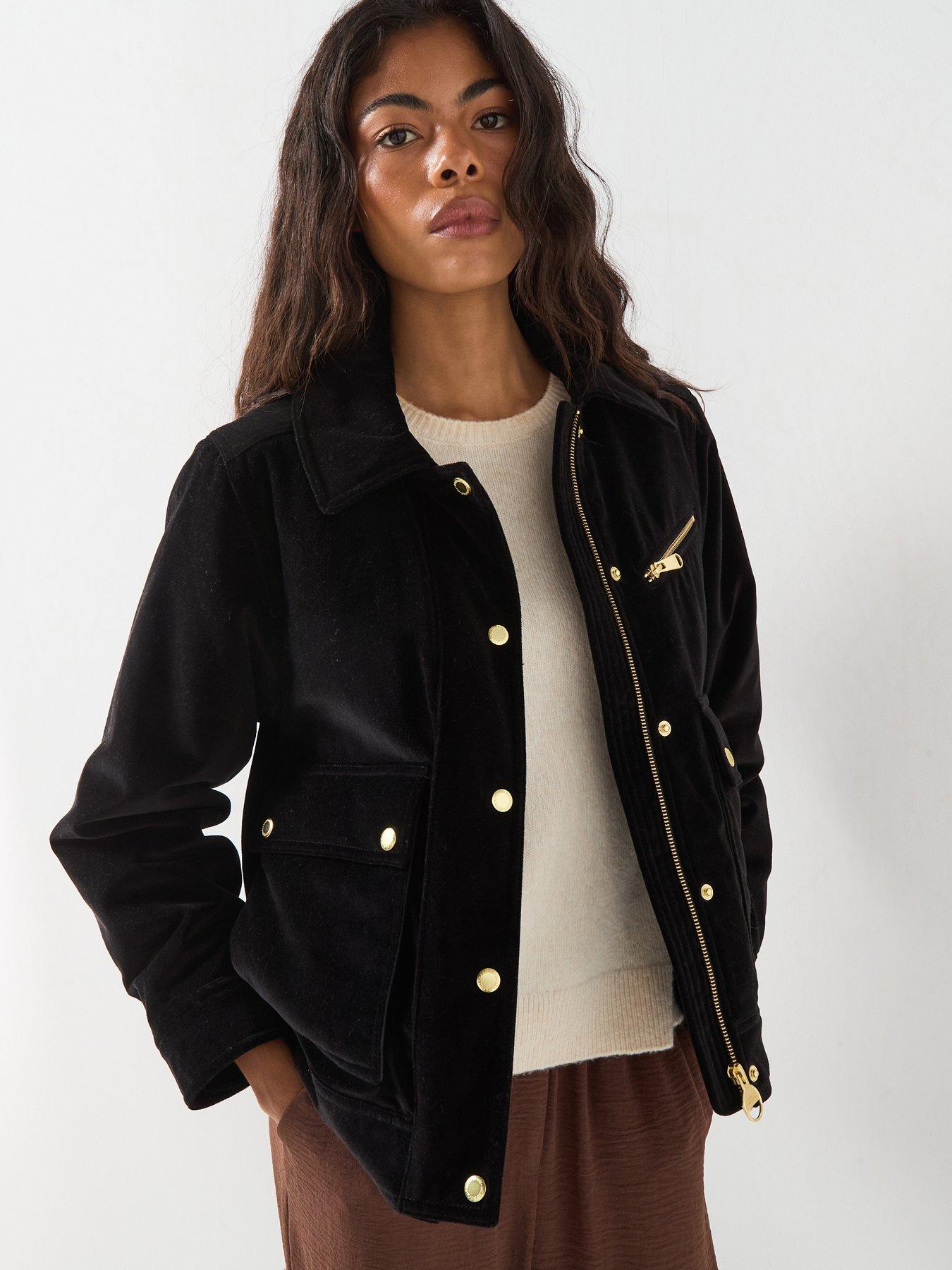 Barbour International Hanson Velvet Casual Jacket - Black
