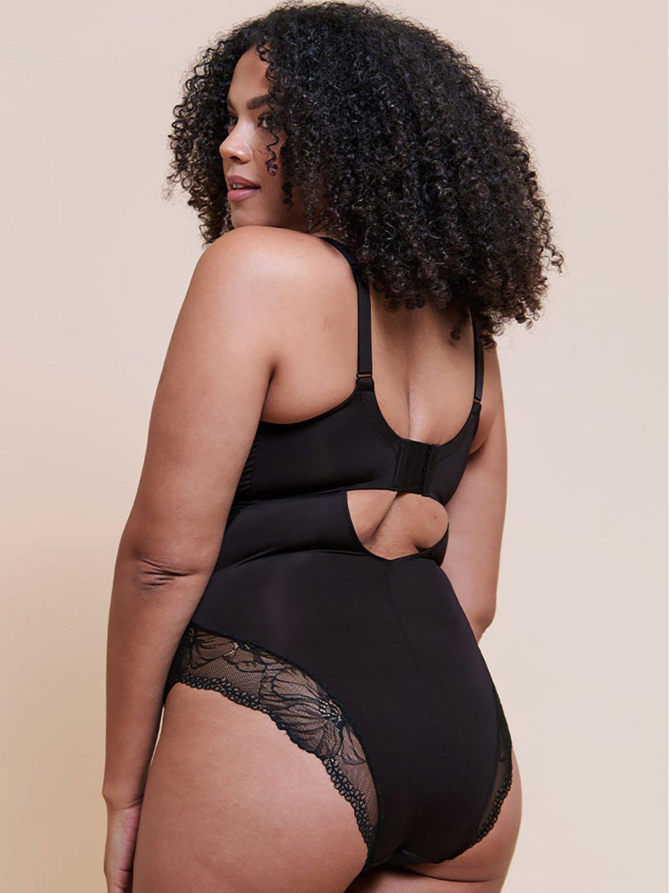 Image 2 of 6 of Curvy Kate Curvy Kate Boost Lace Balcony Body (second Sizes) - Black