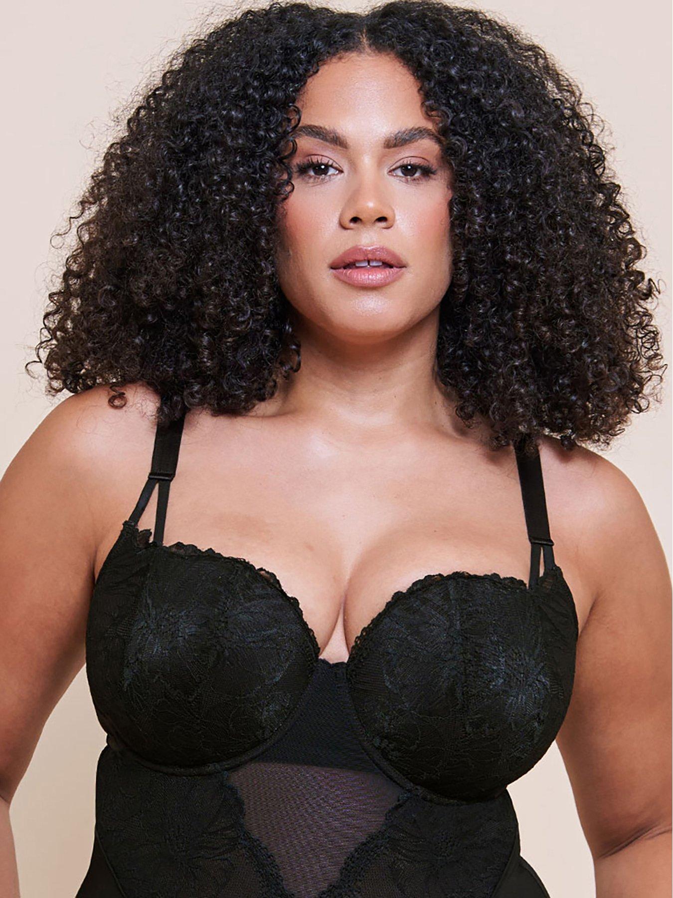 Image 5 of 6 of Curvy Kate Curvy Kate Boost Lace Balcony Body (second Sizes) - Black