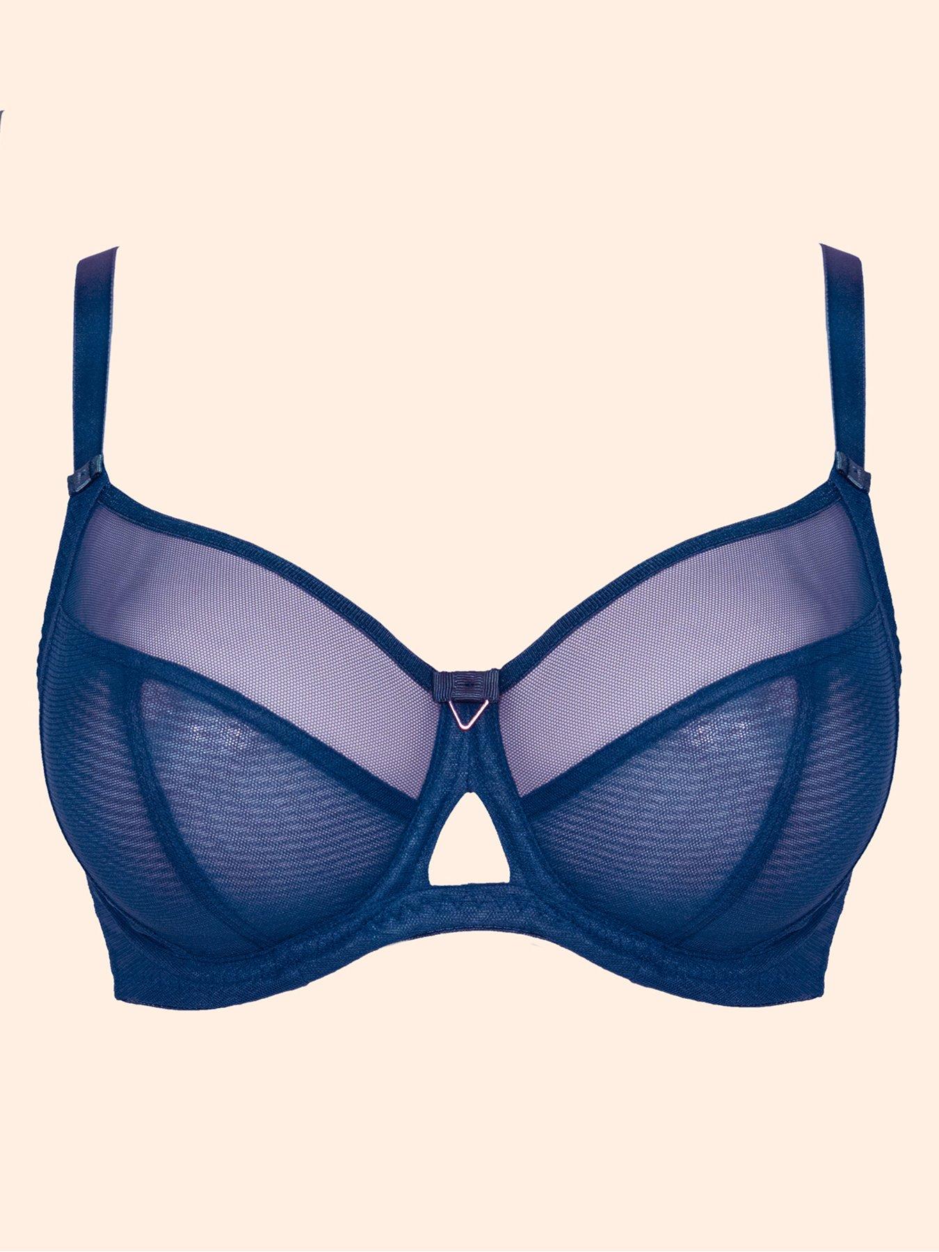 Image 6 of 6 of Curvy Kate Curvy Kate Victory Side Support Balcony Bra - Navy Blue