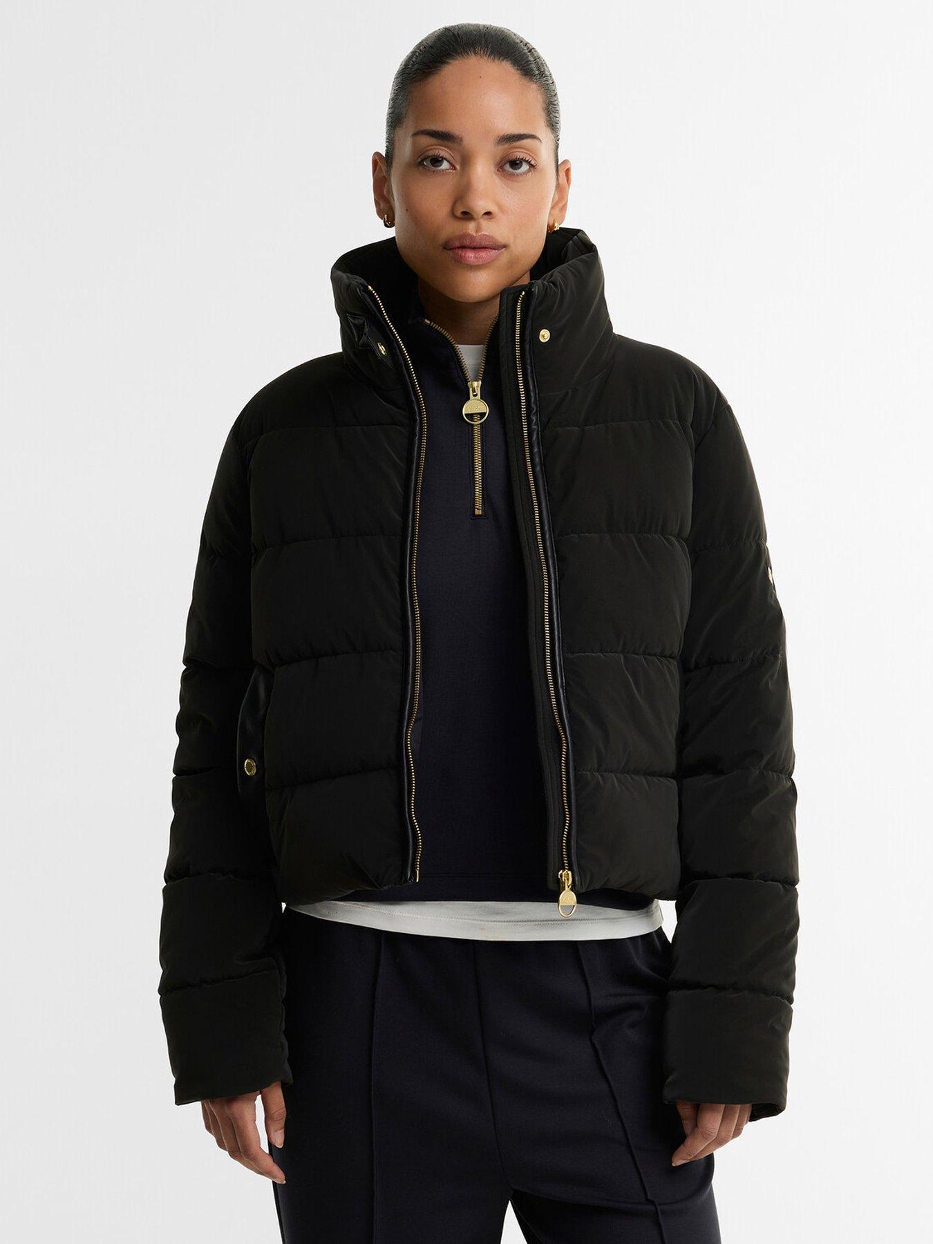 Barbour International Halina Faux Velvet Puffer Jacket