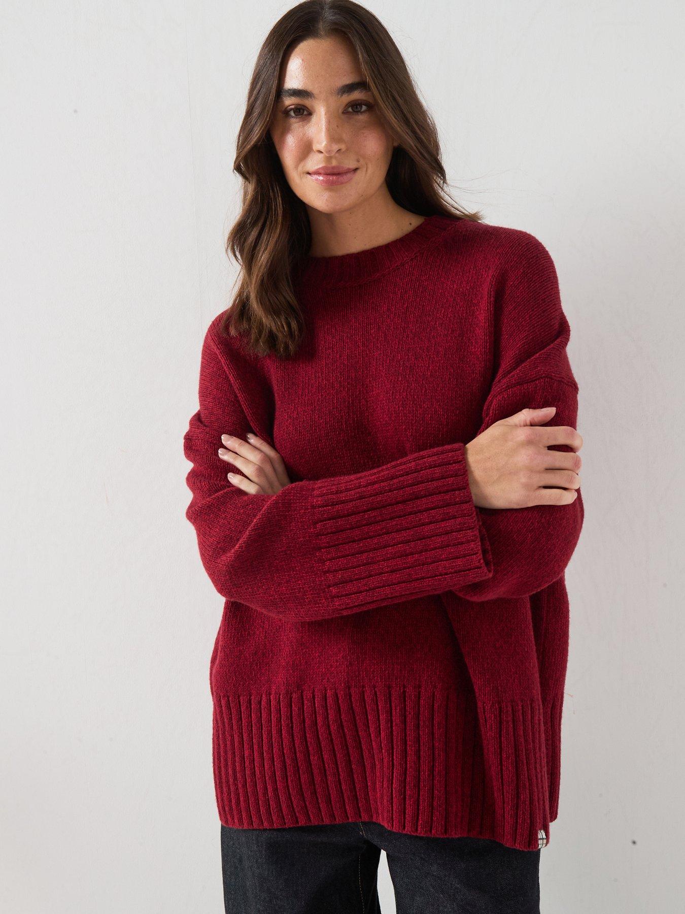 Barbour Gaia Knitted Jumper - Red