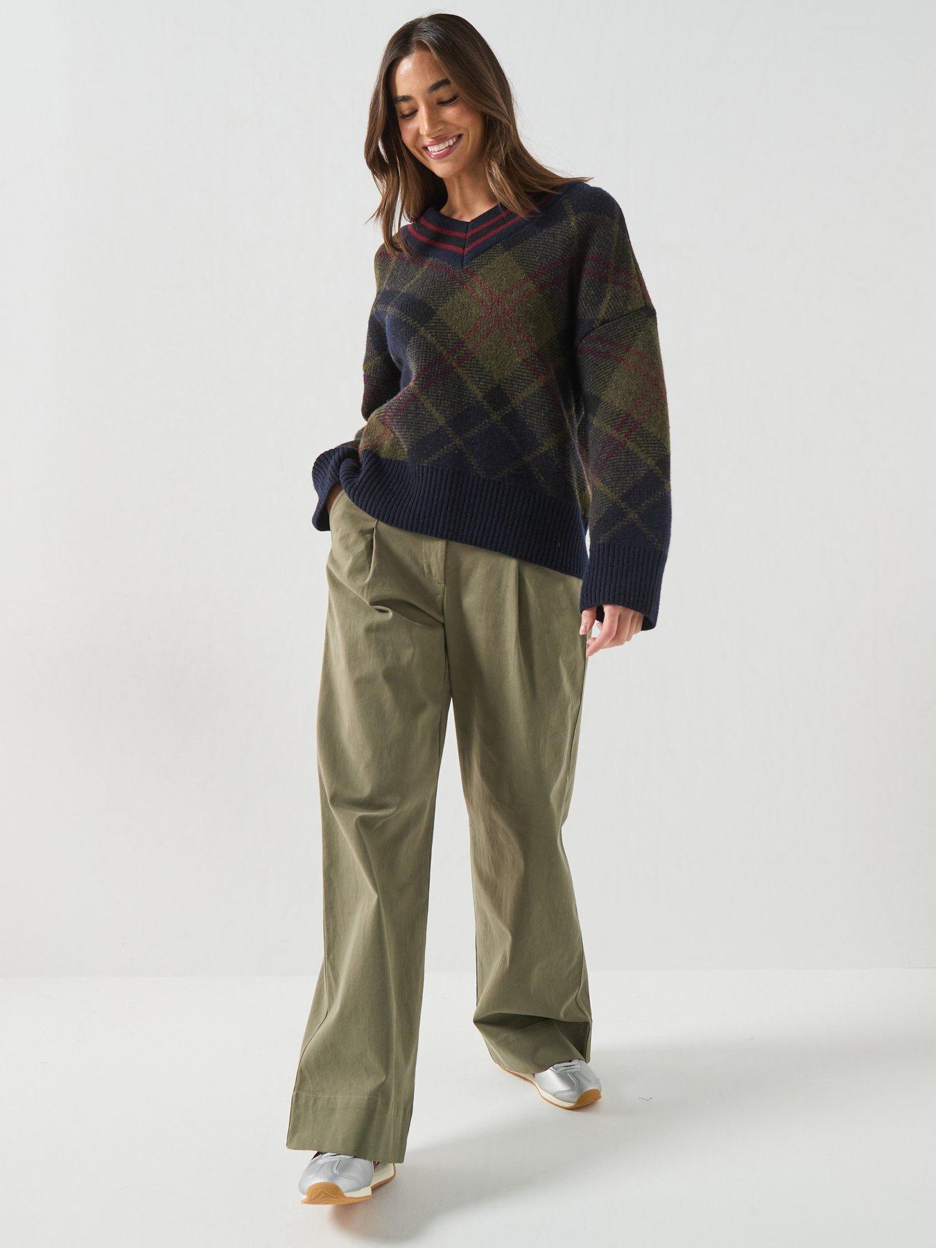 Image 3 of 6 of Barbour Shae Argyle Knitted Jumper - Multi