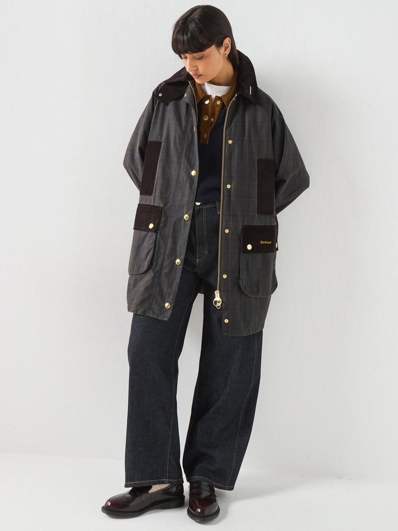 Barbour Tartan Reimagined Icons Tartan Modern Beaufort Wax Jacket - Brown