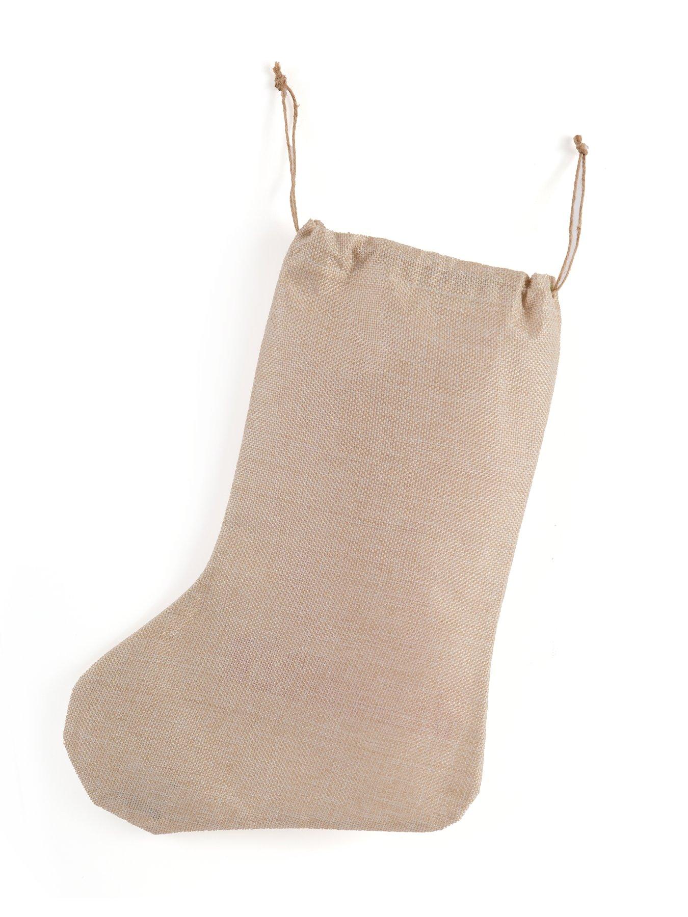 Image 3 of 6 of Festive Hessian Do Not Open Until 25th December Christmas Stocking - 41cm
