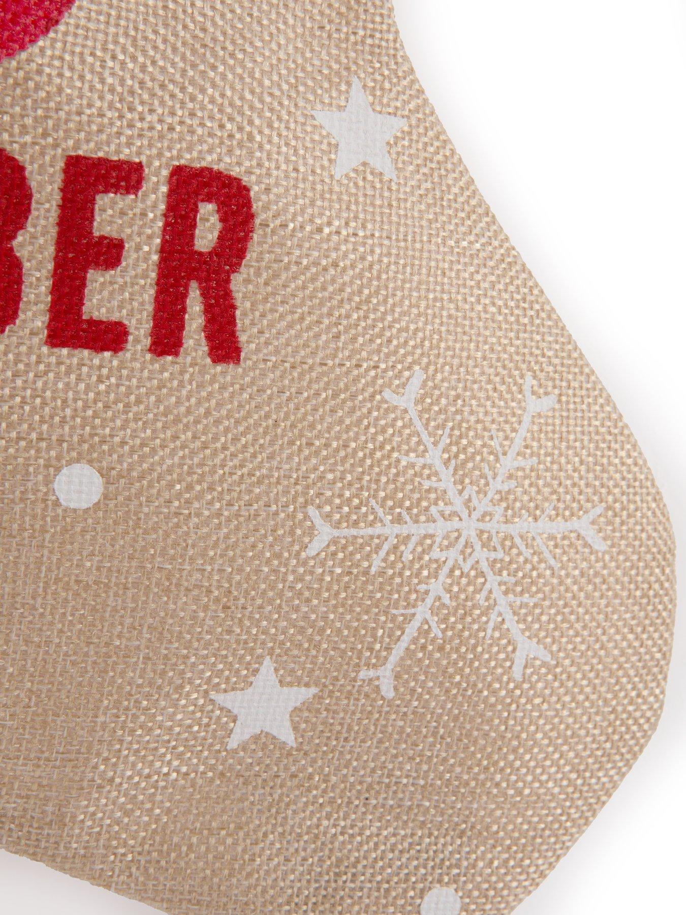 Image 6 of 6 of Festive Hessian Do Not Open Until 25th December Christmas Stocking - 41cm