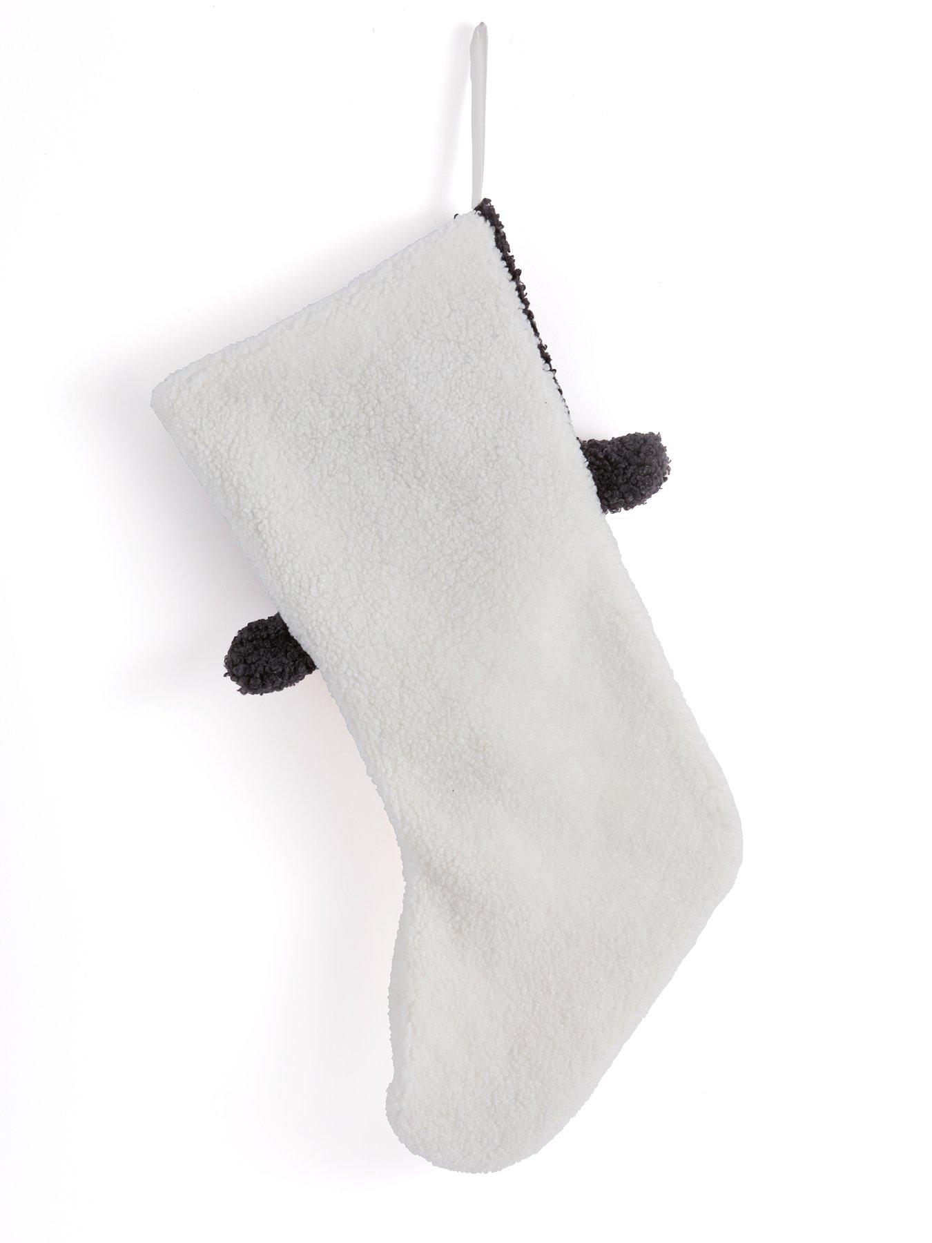Image 3 of 6 of Festive Snowman Christmas Stocking with Black Top Hat - 46&nbsp;cm