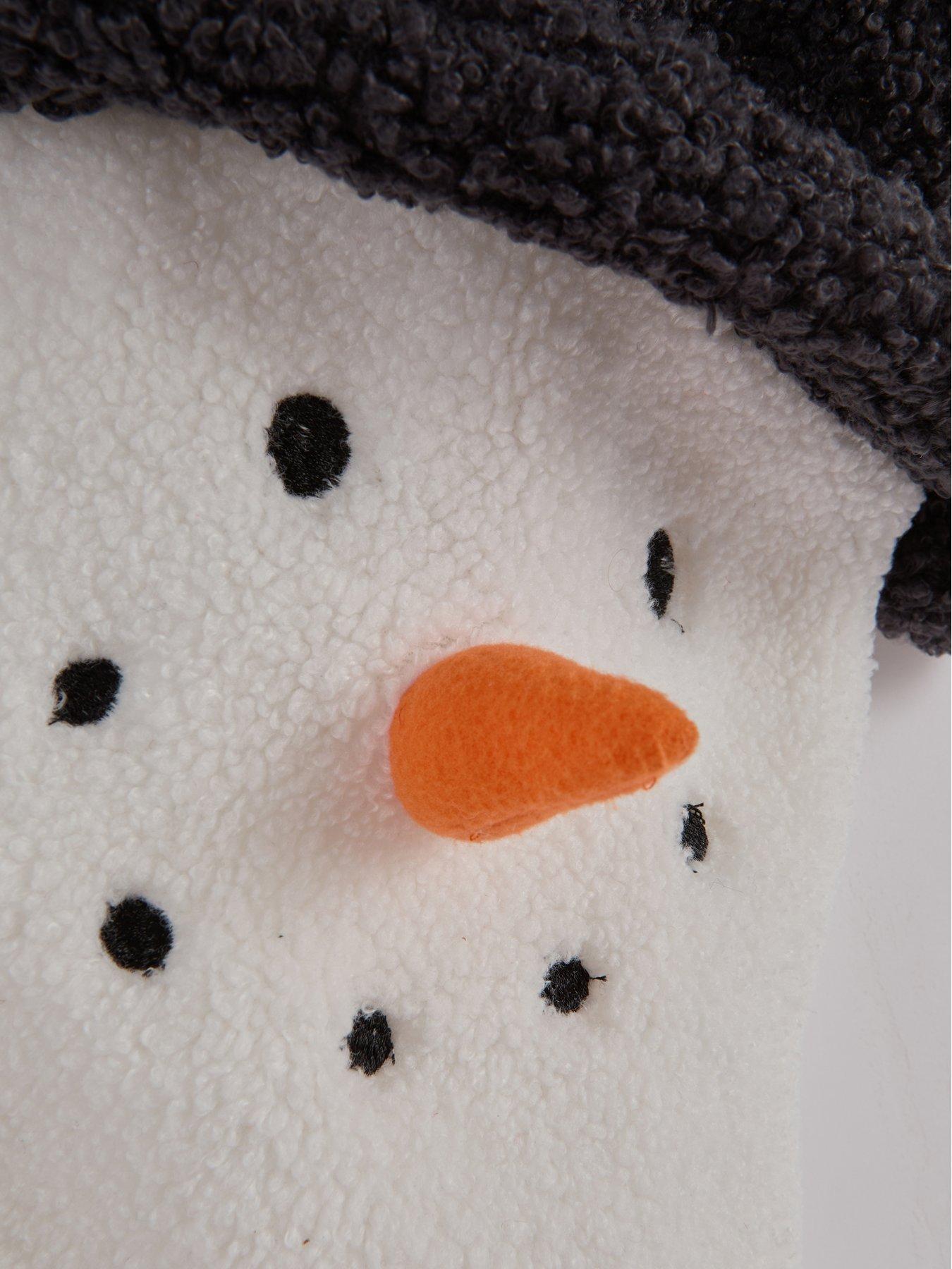Image 5 of 6 of Festive Snowman Christmas Stocking with Black Top Hat - 46&nbsp;cm