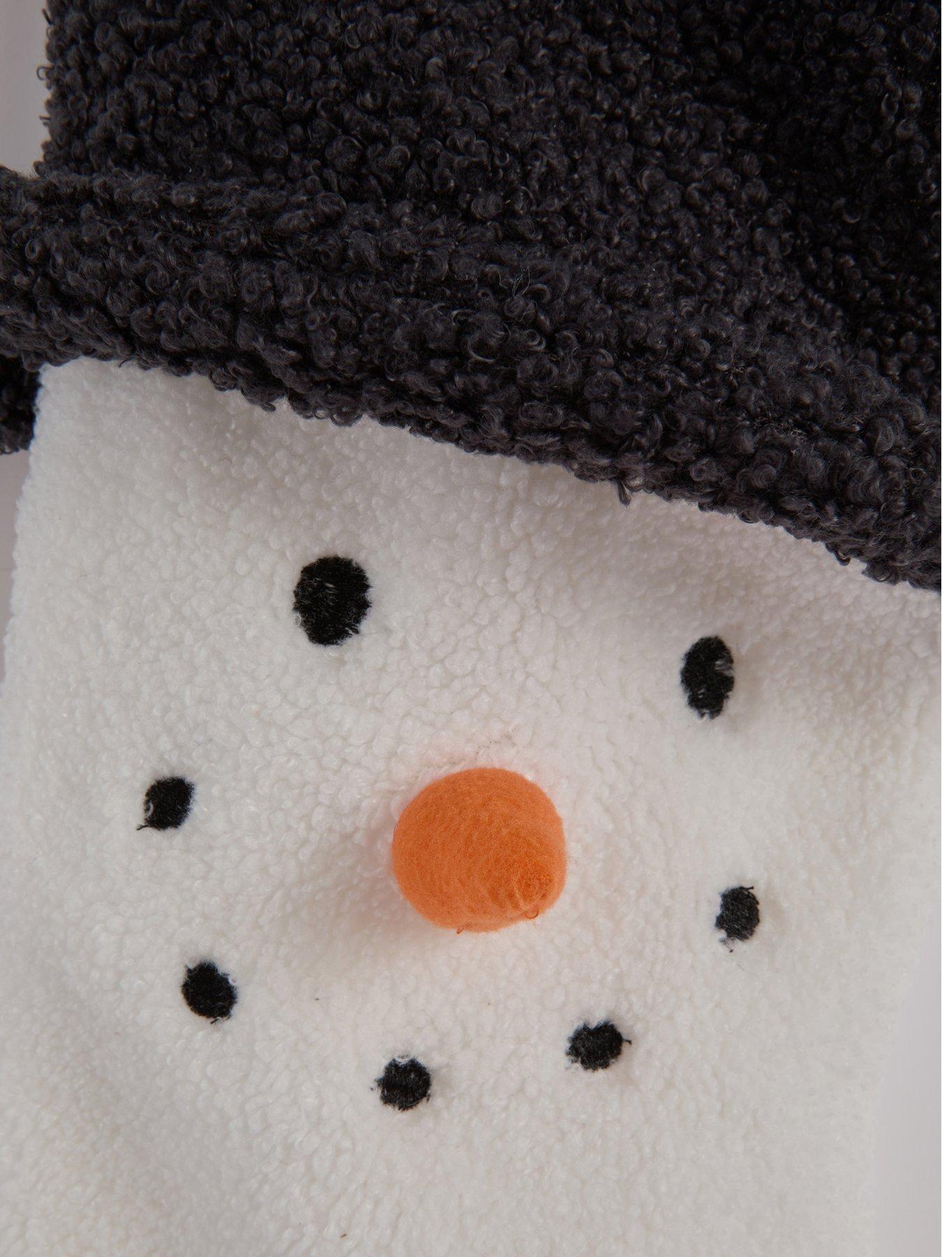 Image 6 of 6 of Festive Snowman Christmas Stocking with Black Top Hat - 46&nbsp;cm