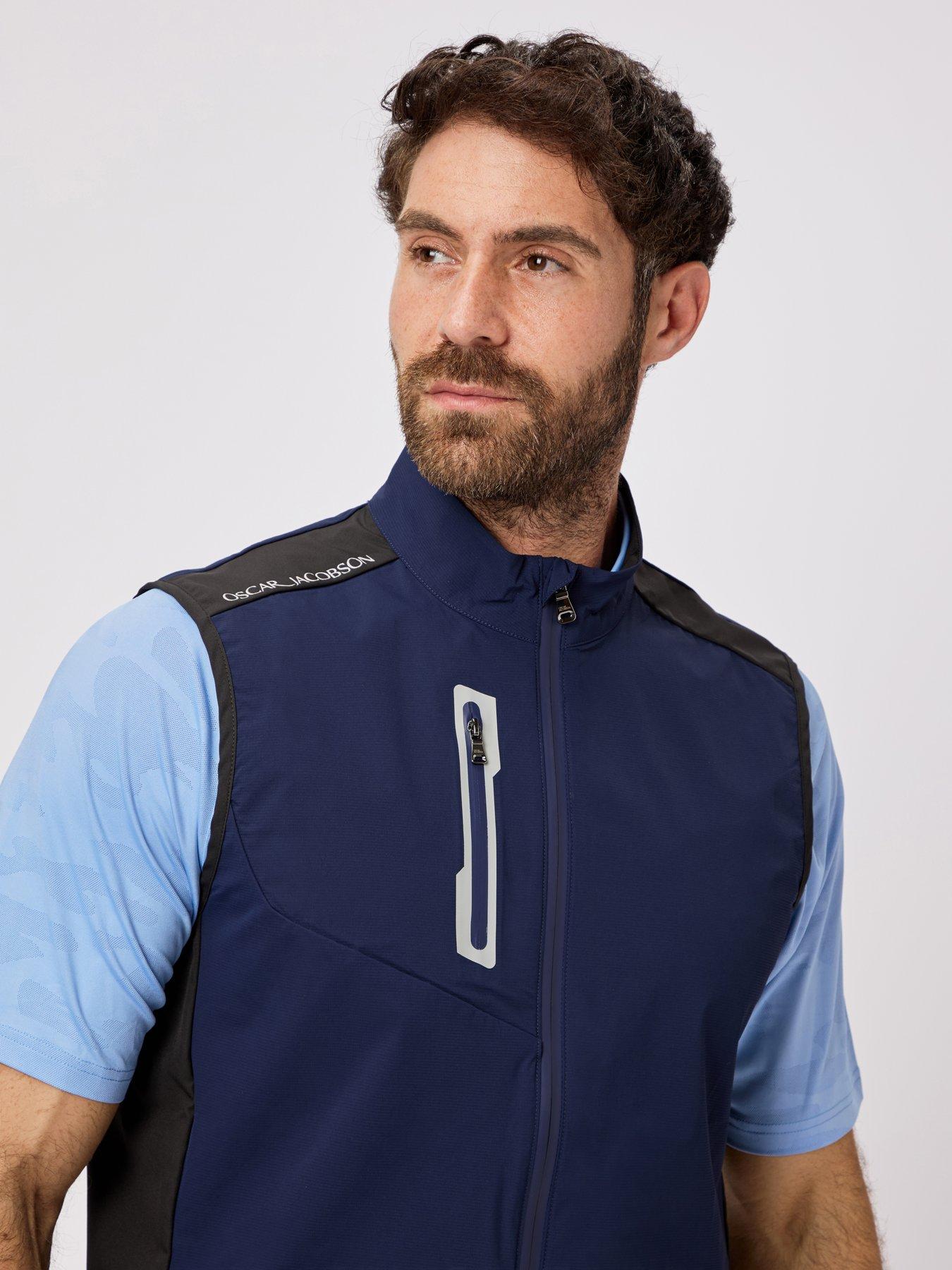 Oscar Jacobson Mens Golf Beatty Gilet - Navy