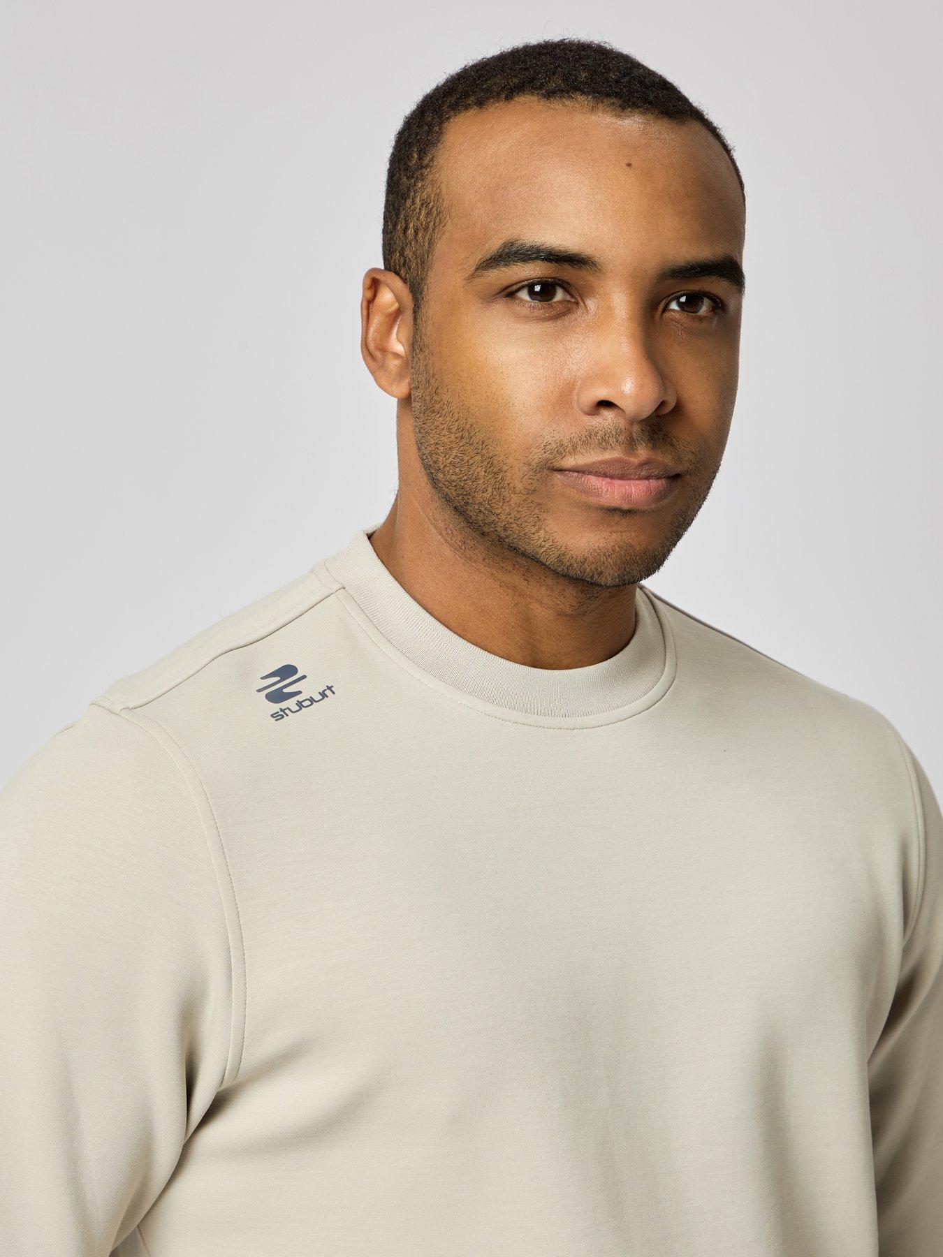 Stuburt Mens Golf Crane Sweatshirt - Off White