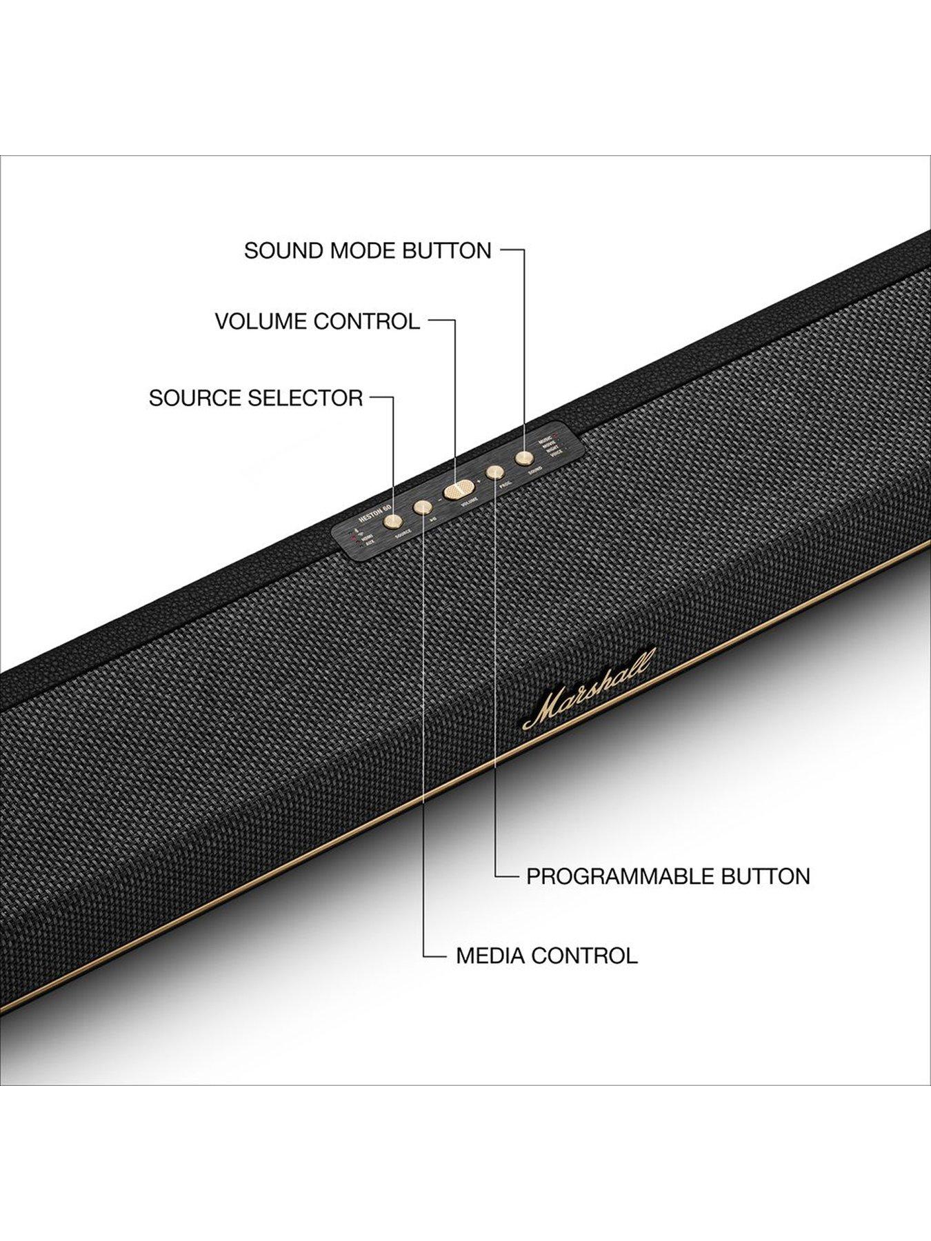  image of marshall-marshall-heston-60-soundbar-black