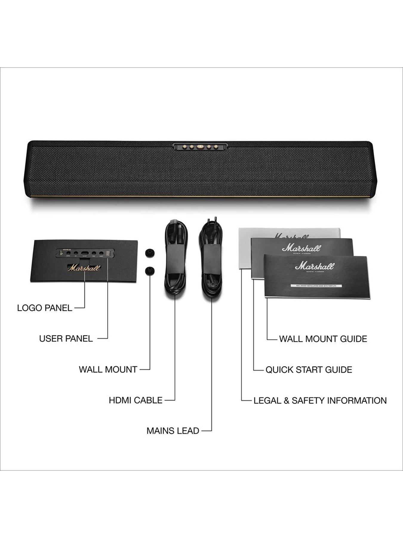  image of marshall-marshall-heston-60-soundbar-black