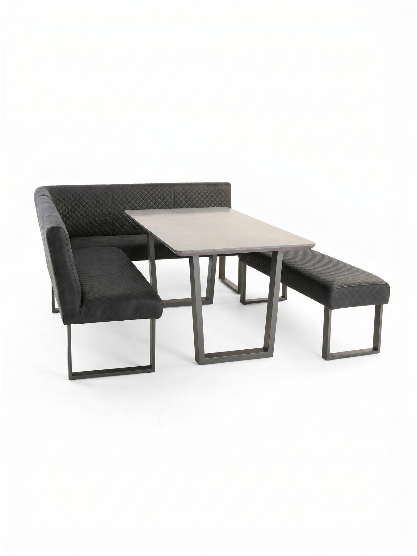 Image 3 of 7 of The Very Collection Bromley Corner Dining Bench Set