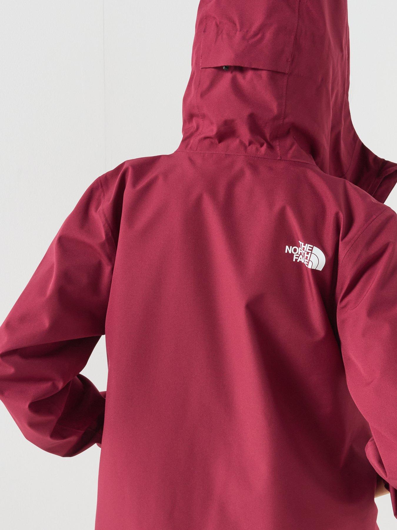 Image 4 of 6 of The North Face Womens Quest Waterproof Hooded Jacket - Dark Red