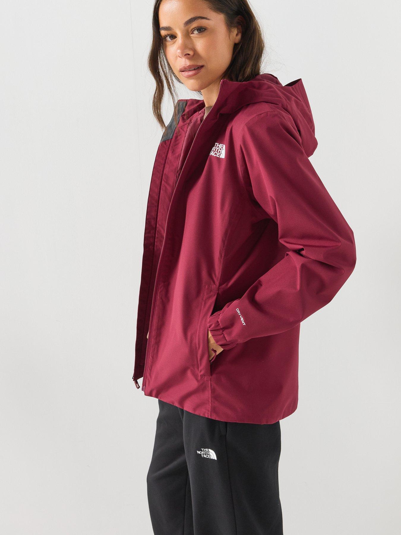 Image 5 of 6 of The North Face Womens Quest Waterproof Hooded Jacket - Dark Red
