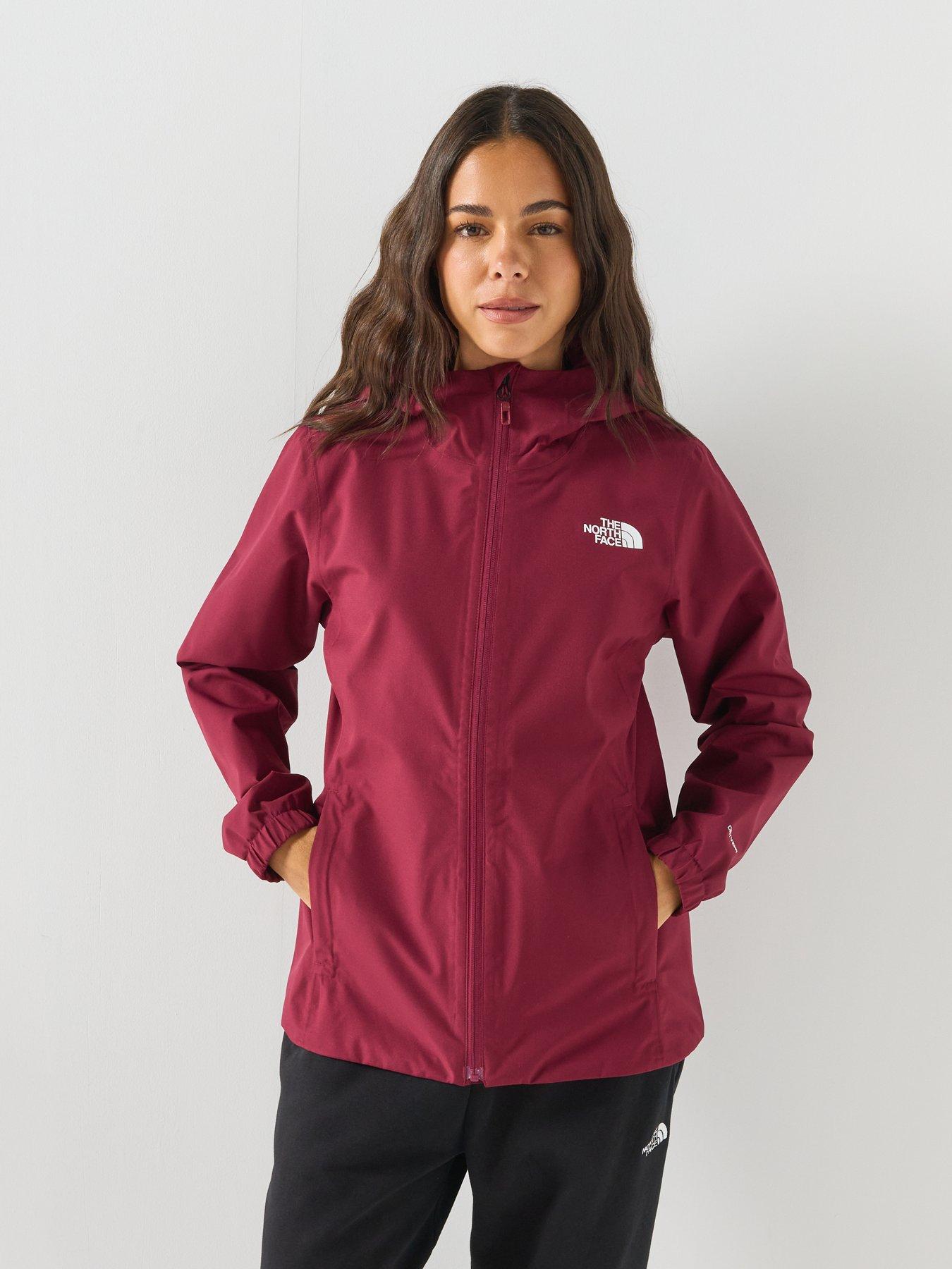 Image 6 of 6 of The North Face Womens Quest Waterproof Hooded Jacket - Dark Red