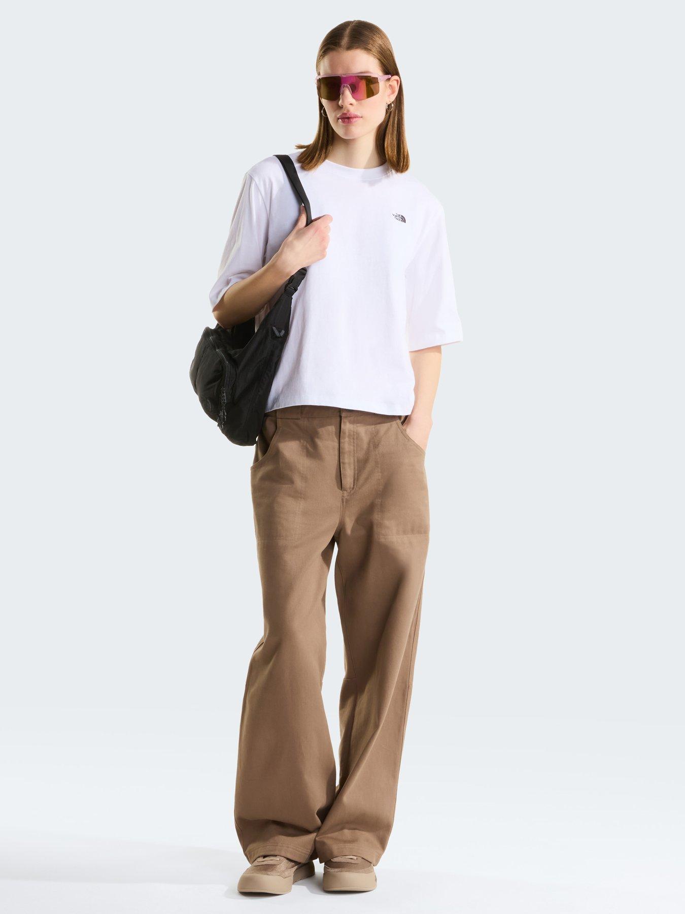 Image 3 of 5 of The North Face Women&rsquo;s TNF&trade; Essential Simple Dome Boxy Relaxed T-Shirt - TNF White