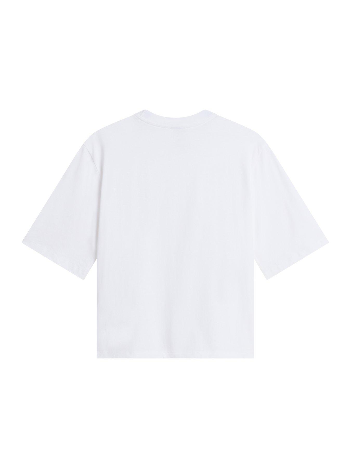 Image 5 of 5 of The North Face Women&rsquo;s TNF&trade; Essential Simple Dome Boxy Relaxed T-Shirt - TNF White
