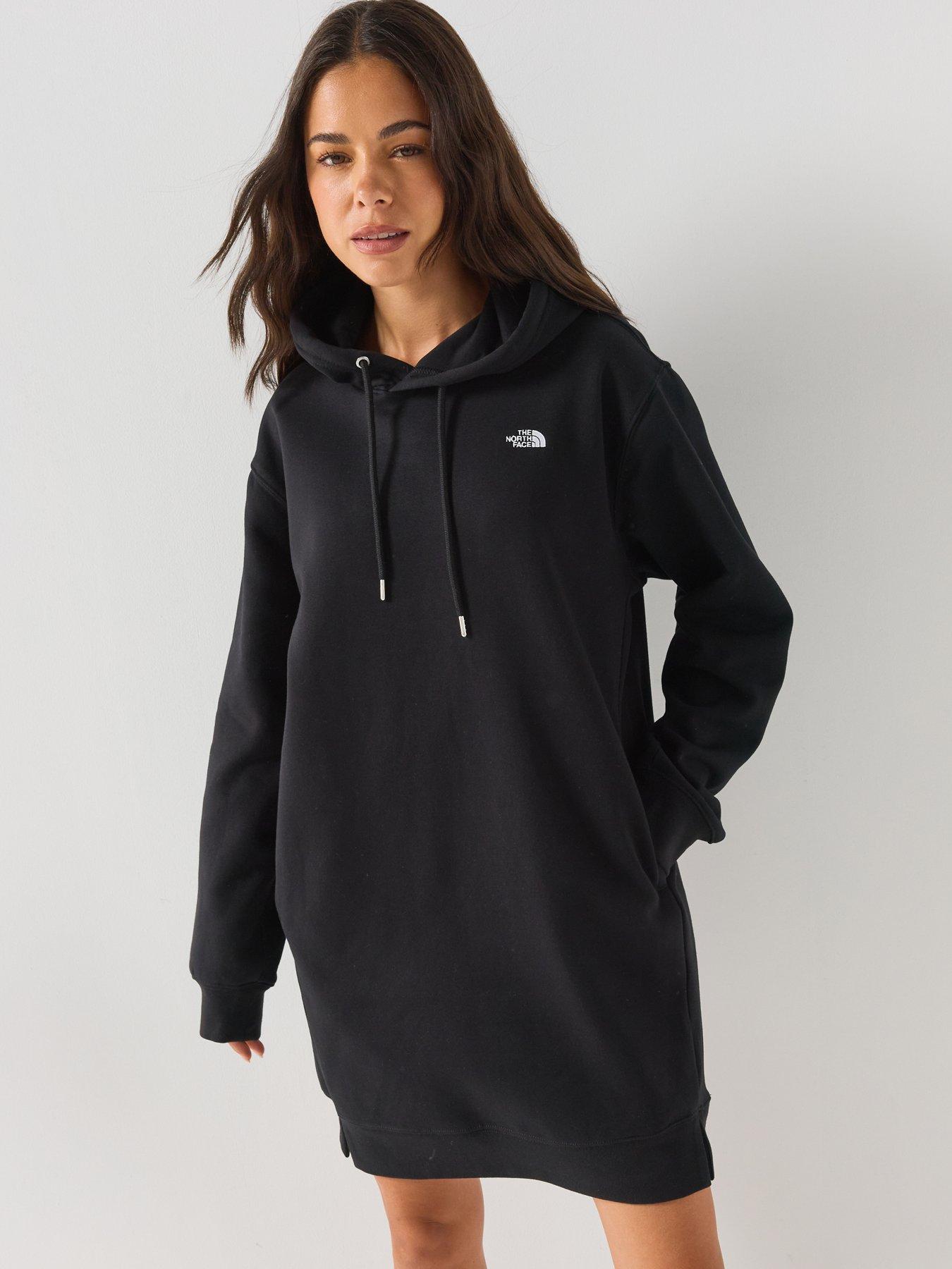 Image 6 of 6 of The North Face Womens Relaxed Hooded Sweatshirt Dress - Black