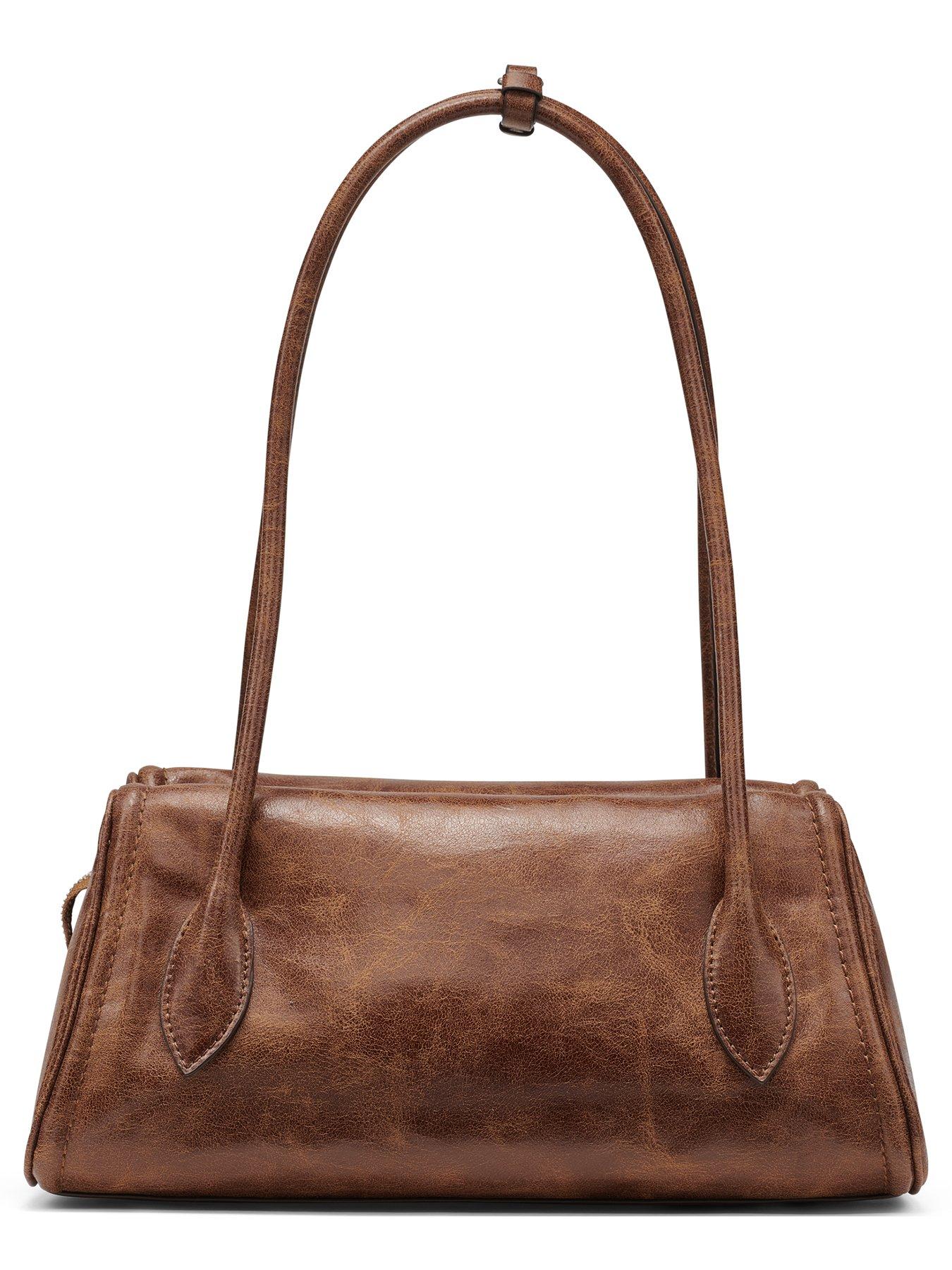 Image 2 of 5 of DKNY Amelie Medium Bowling Bag - Brown
