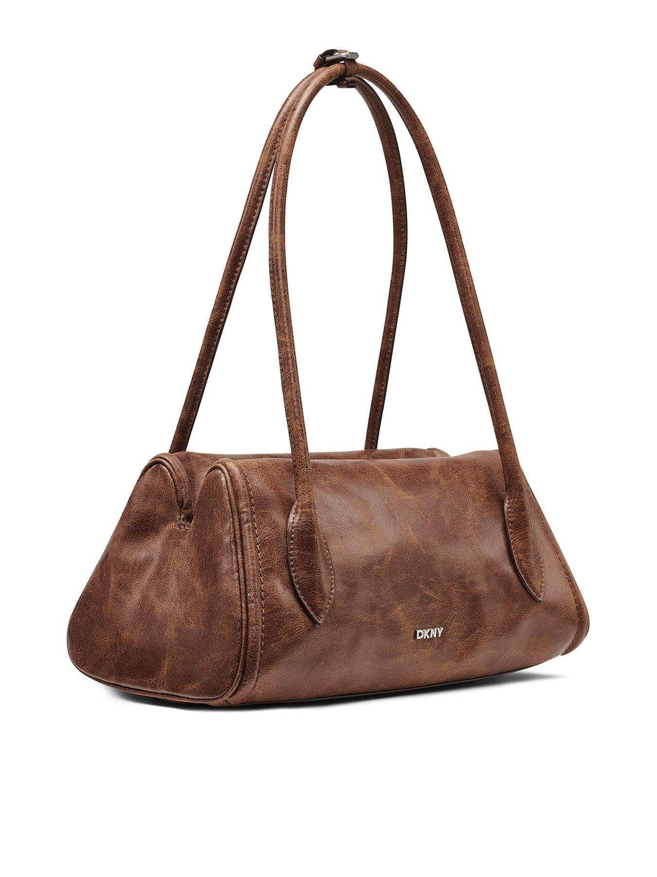 Image 3 of 5 of DKNY Amelie Medium Bowling Bag - Brown