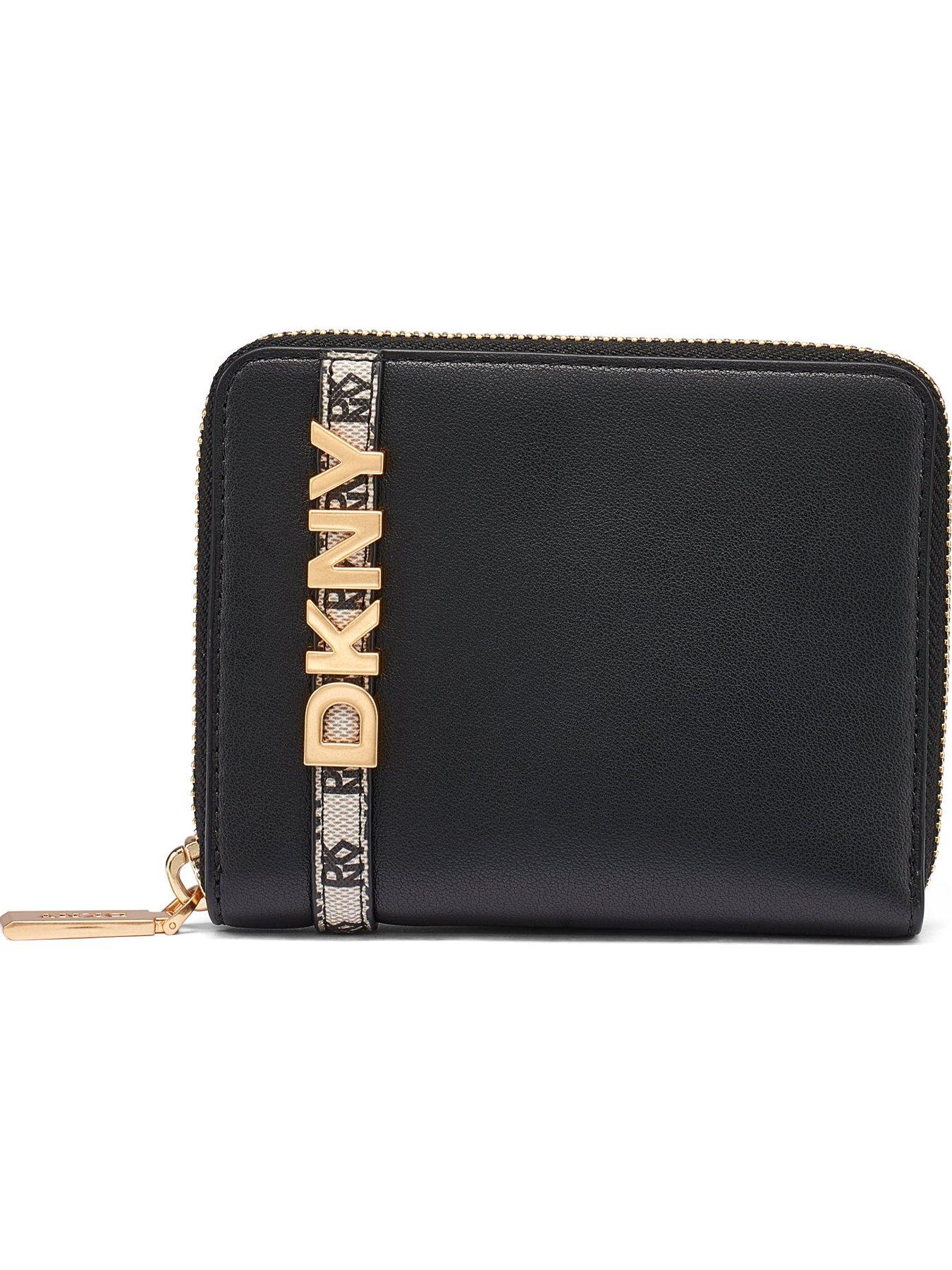 DKNY Avril Small Zip Around Wallet (Boxed) - Black