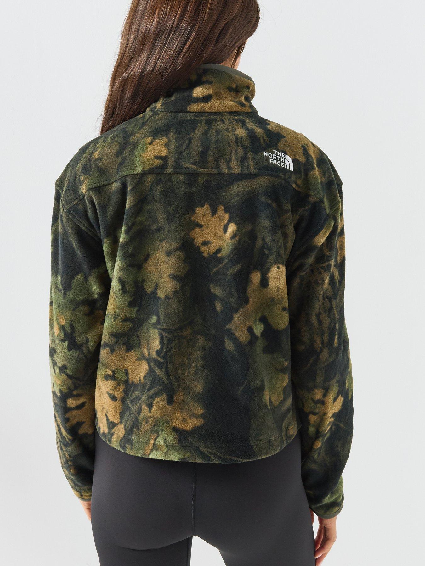 Image 2 of 6 of The North Face Womens Novelty Logo Glacier 1/4 Zip Fleece - Green