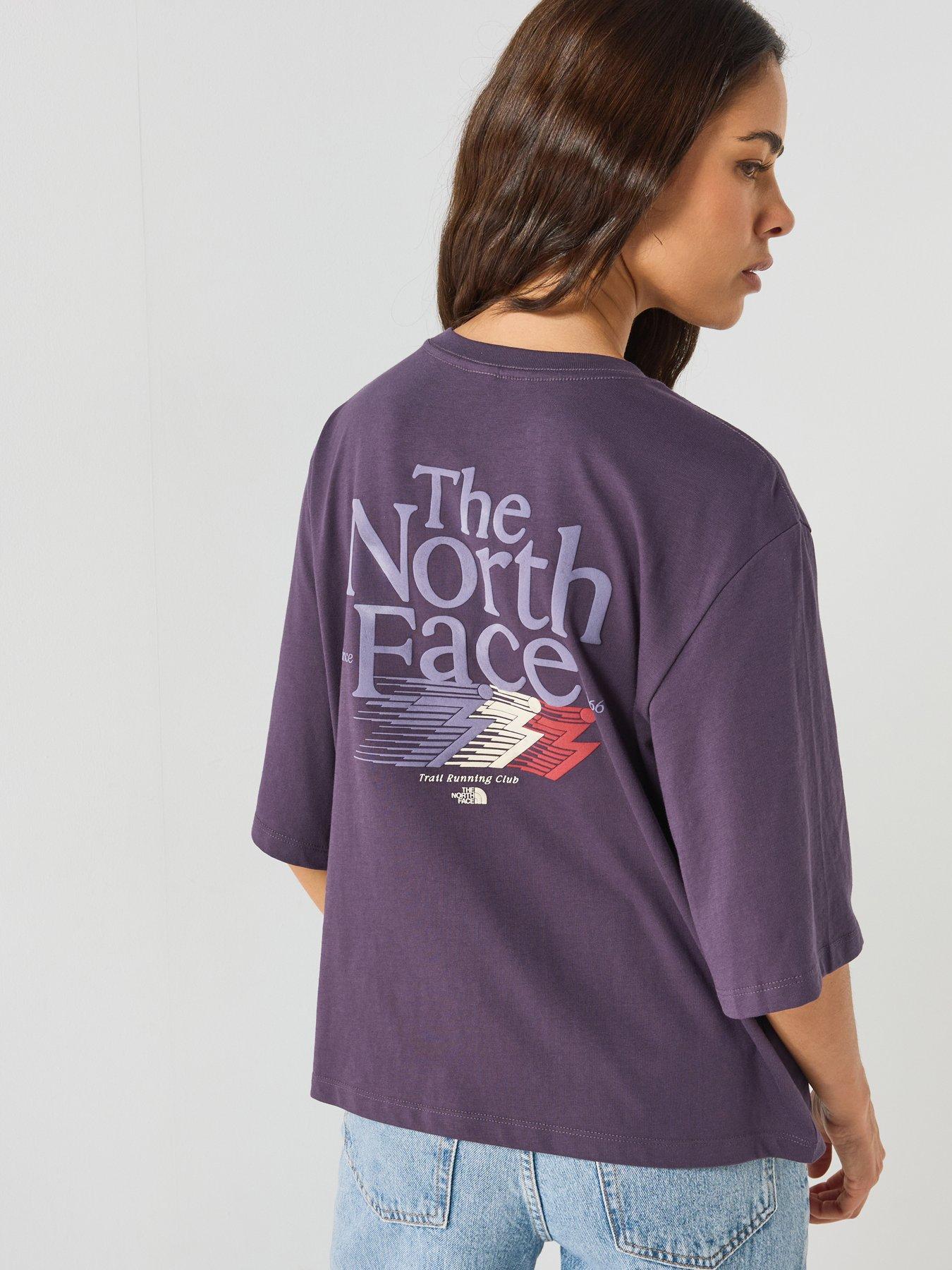 The North Face Womens Retro Trail Graphic Boxy T-shirt - Purple