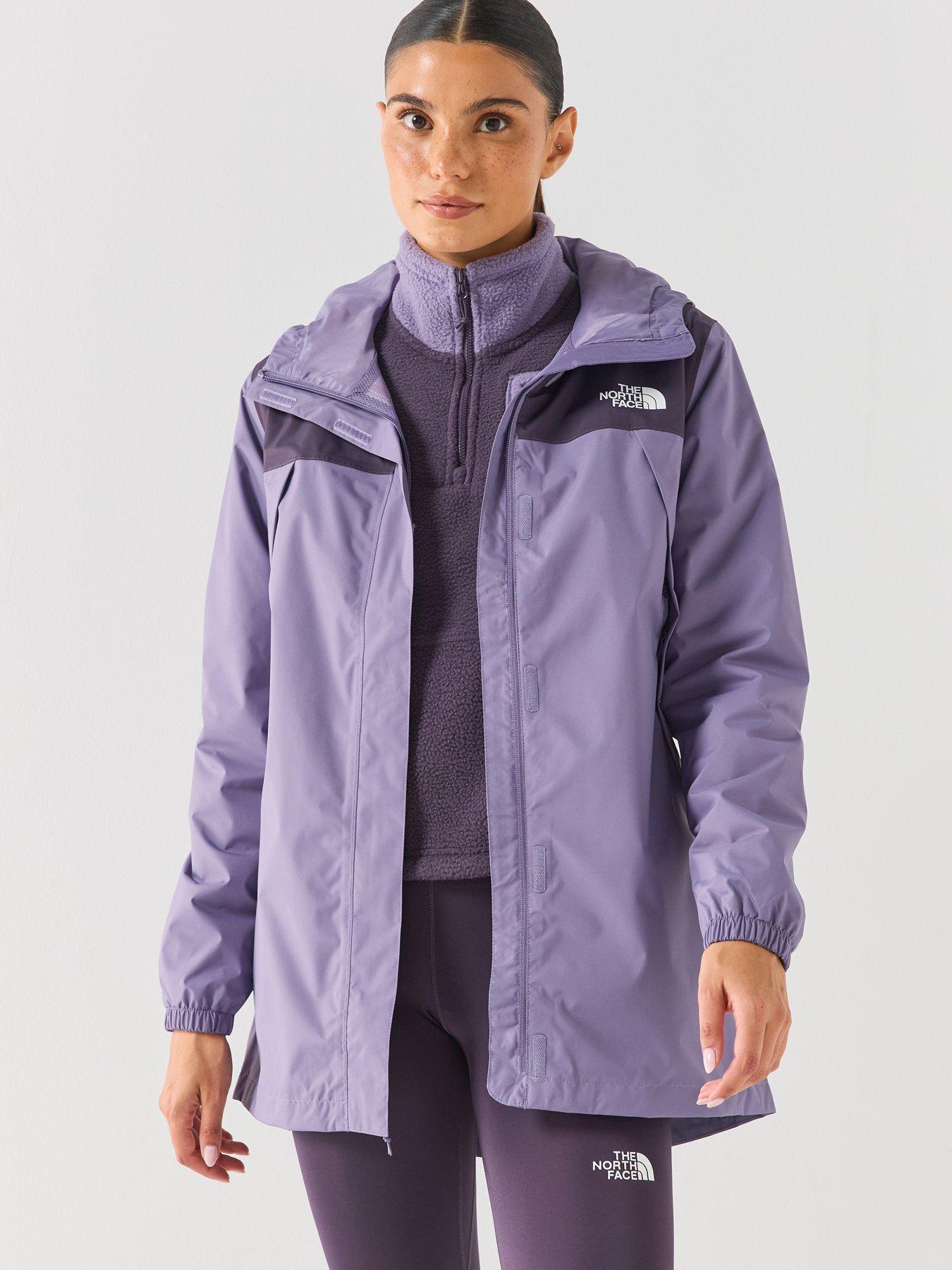 The North Face Womens Antora Rain Parka - Purple
