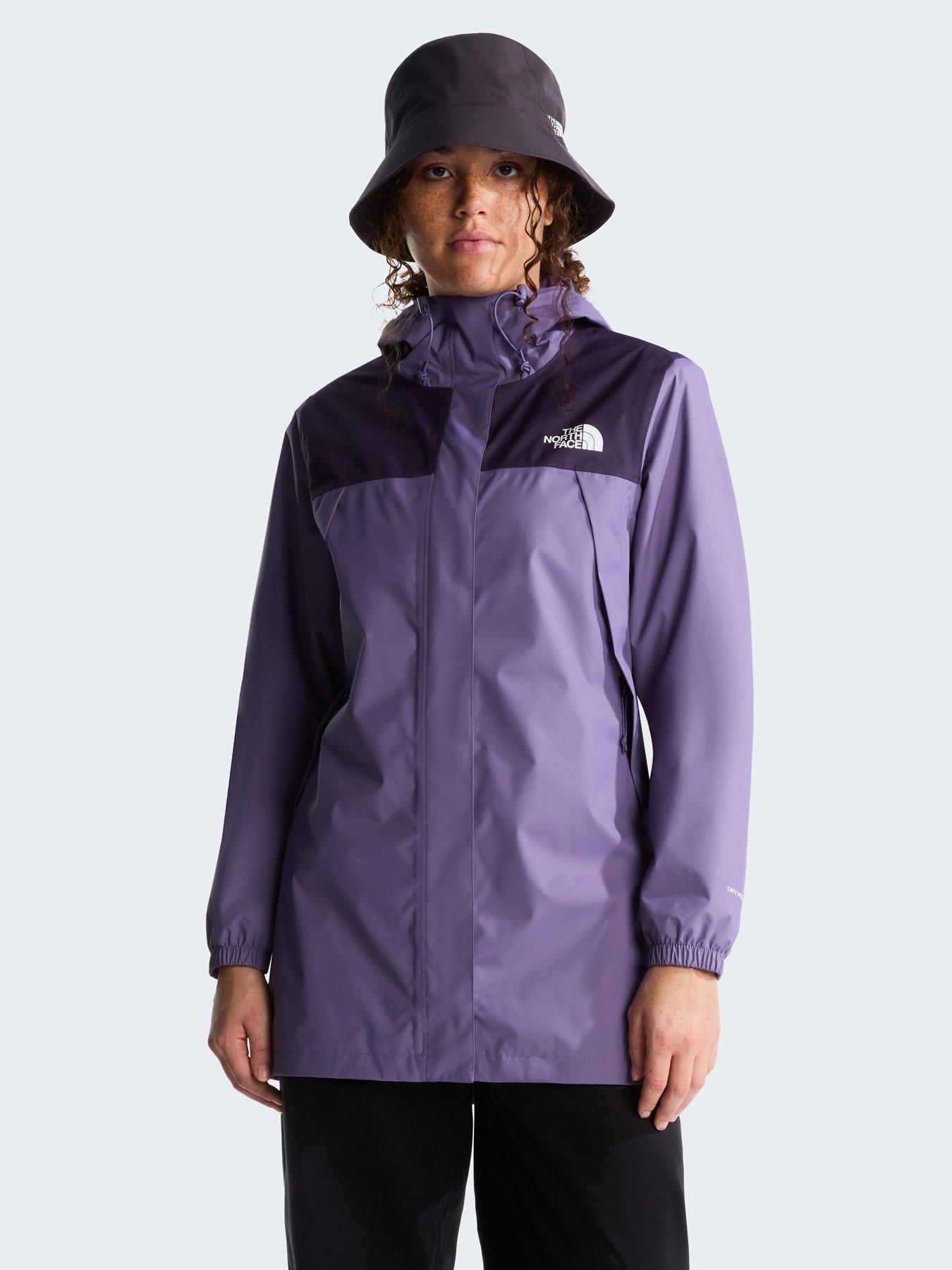 The North Face Womens Antora Rain Parka - Purple
