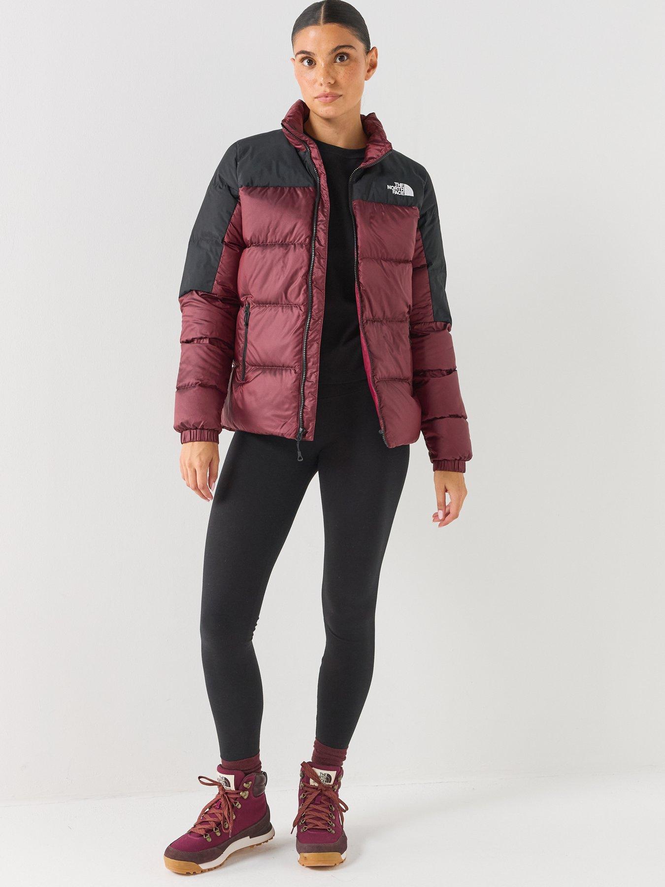 Image 3 of 6 of The North Face Womens Diablo Down 2.0 Padded Zip Through Jacket - Burgundy