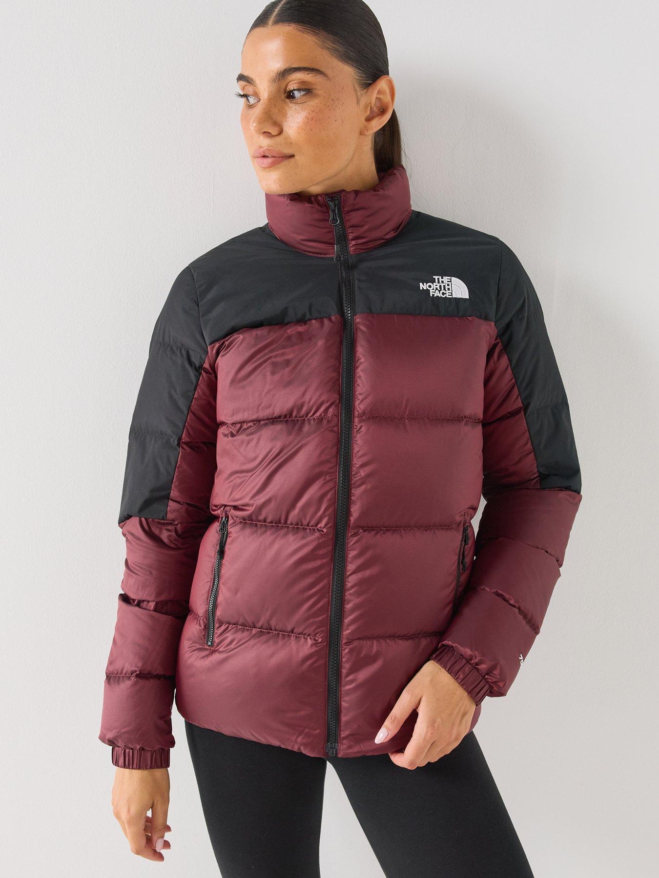 Image 5 of 6 of The North Face Womens Diablo Down 2.0 Padded Zip Through Jacket - Burgundy