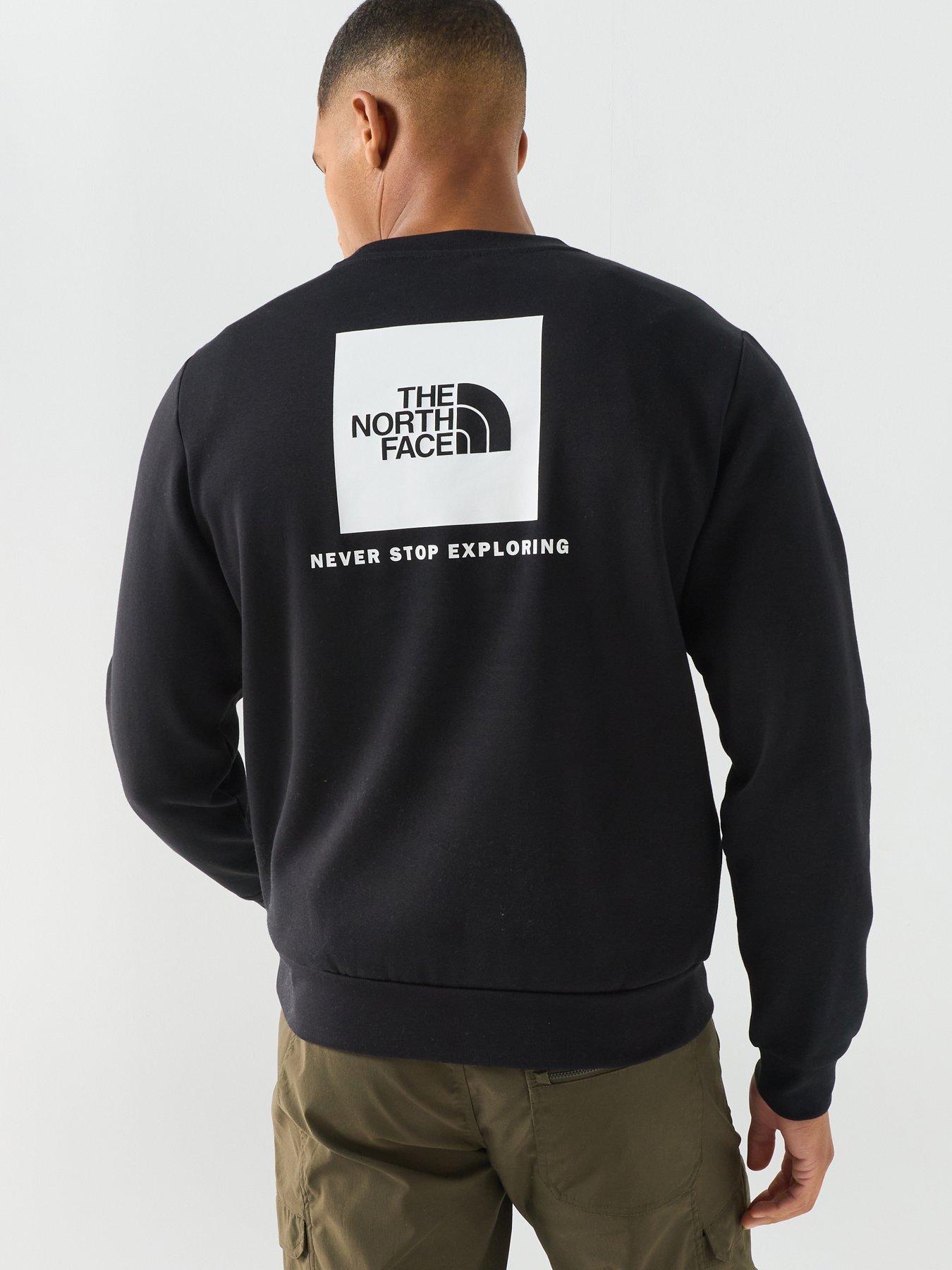 Image 1 of 6 of The North Face Mens Evolution Box Crew Neck Sweatshirt - Black