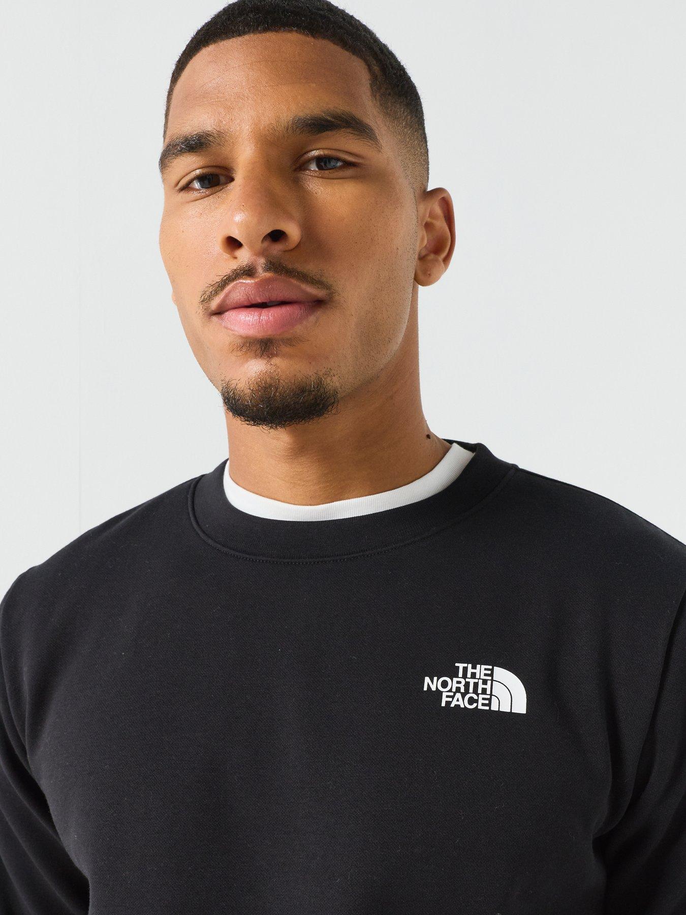 Image 4 of 6 of The North Face Mens Evolution Box Crew Neck Sweatshirt - Black