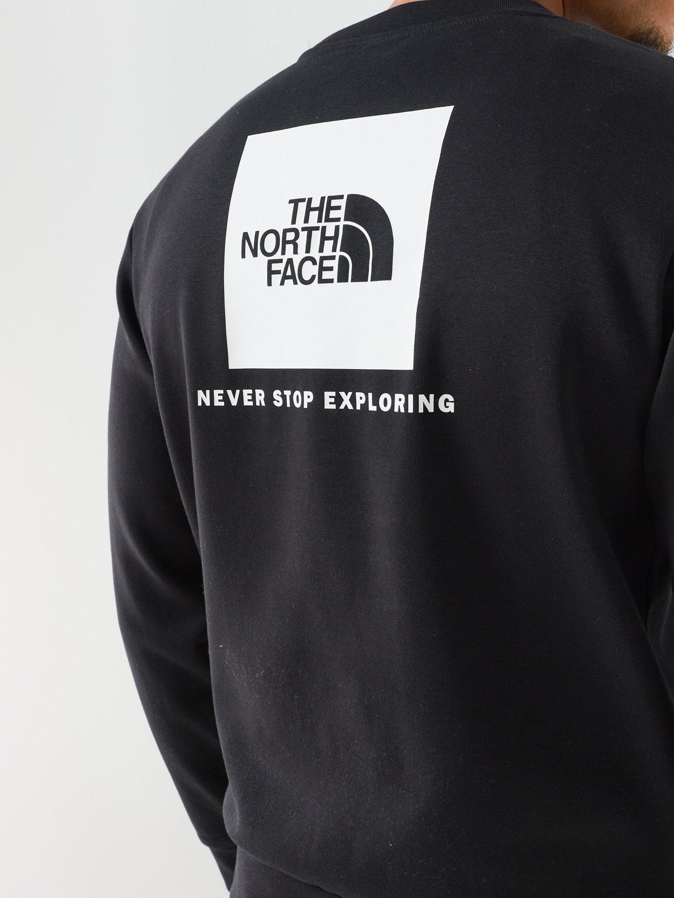 Image 5 of 6 of The North Face Mens Evolution Box Crew Neck Sweatshirt - Black