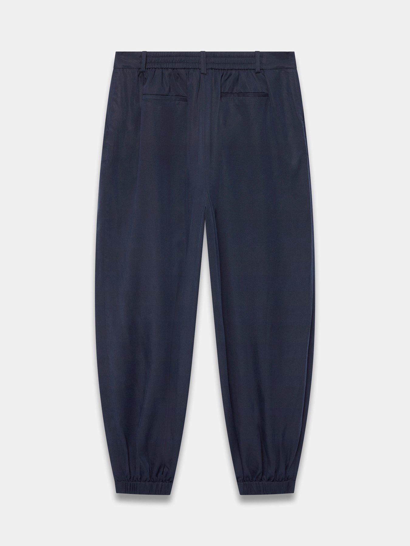 Image 6 of 6 of Mint Velvet Navy Tencel Balloon Trouser
