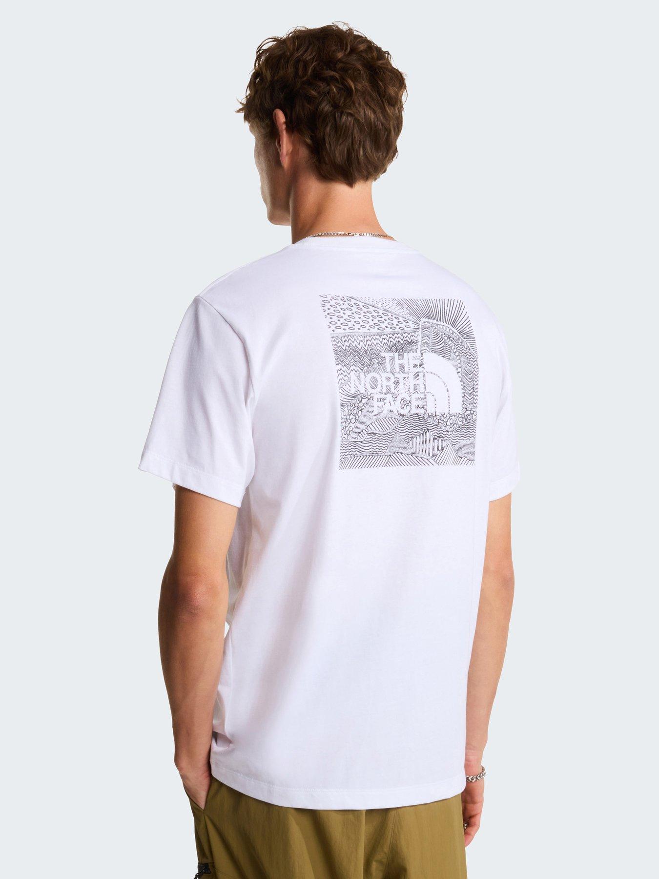 The North Face Mens Box NSE Celebration Graphic T-Shirt - White