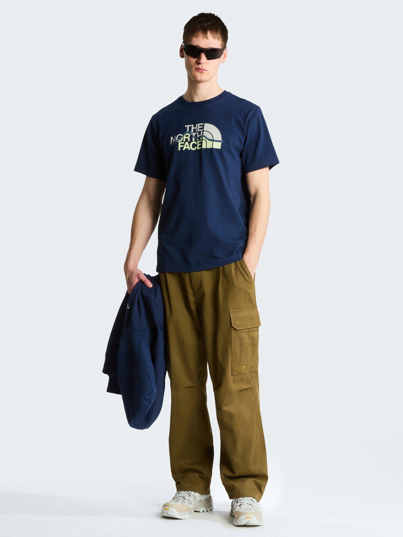 Image 3 of 5 of The North Face Mens Mountain Line Graphic T-Shirt - Navy