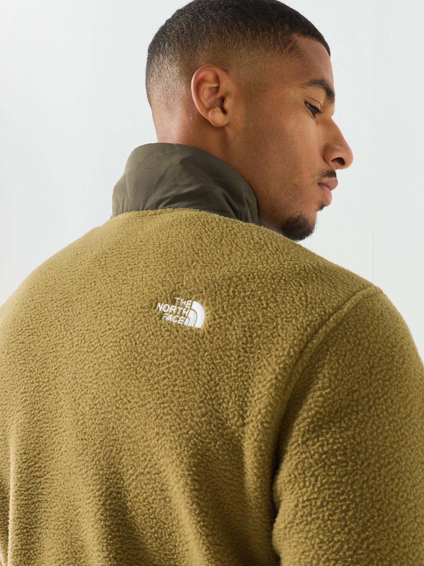 Image 5 of 6 of The North Face Mens Half Zip Zip Pocket Fleece Jacket - Green