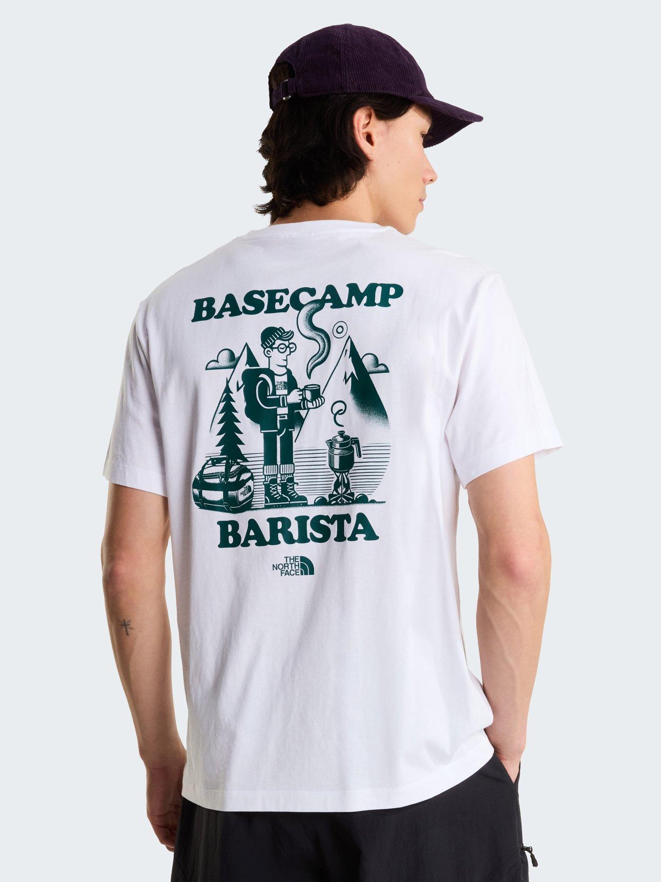 The North Face Mens Basecamp Barista Relaxed Graphic T-shirt - White