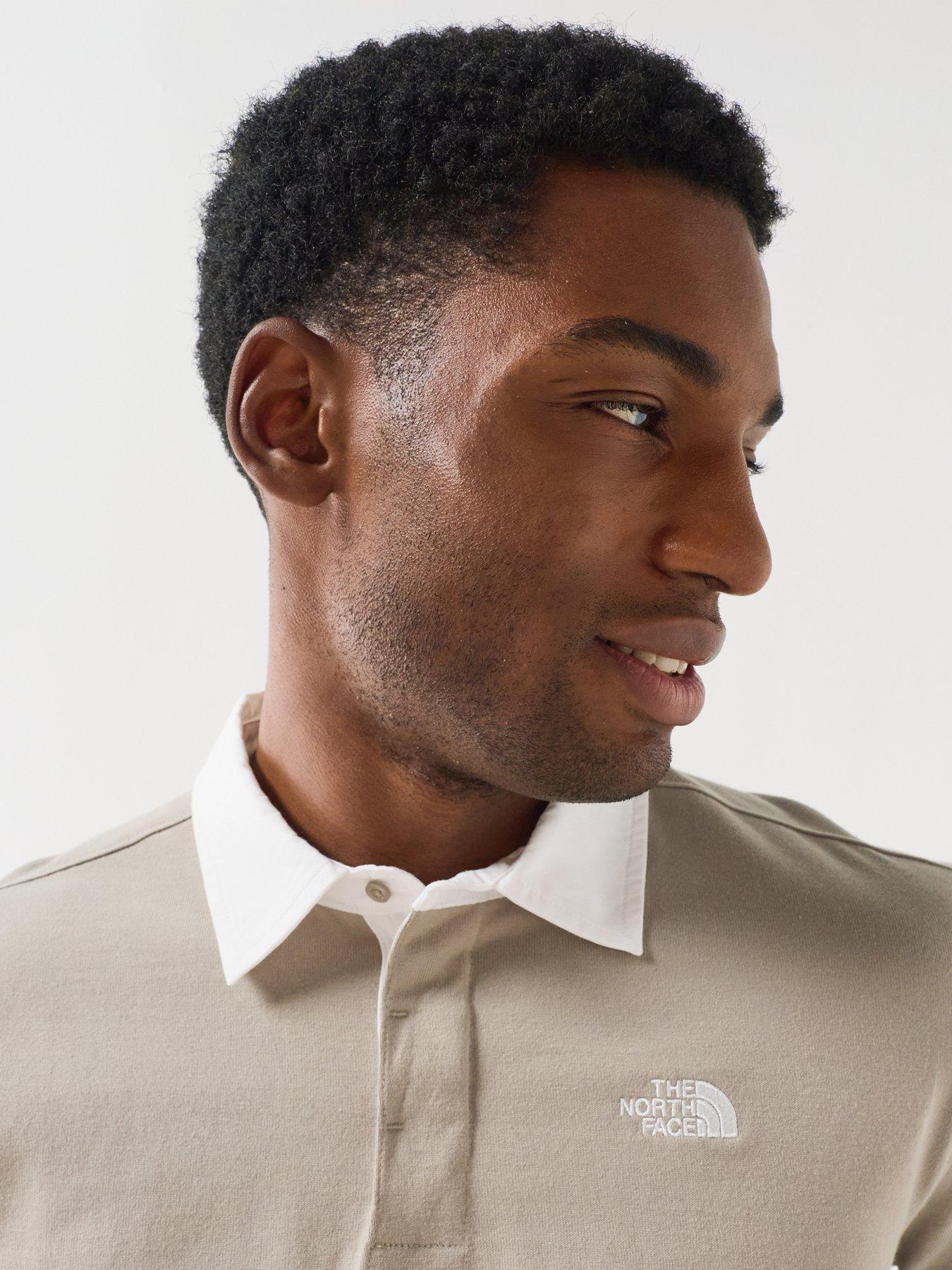 Image 4 of 4 of The North Face Mens Vista Rugby Long Sleeve Top - Beige